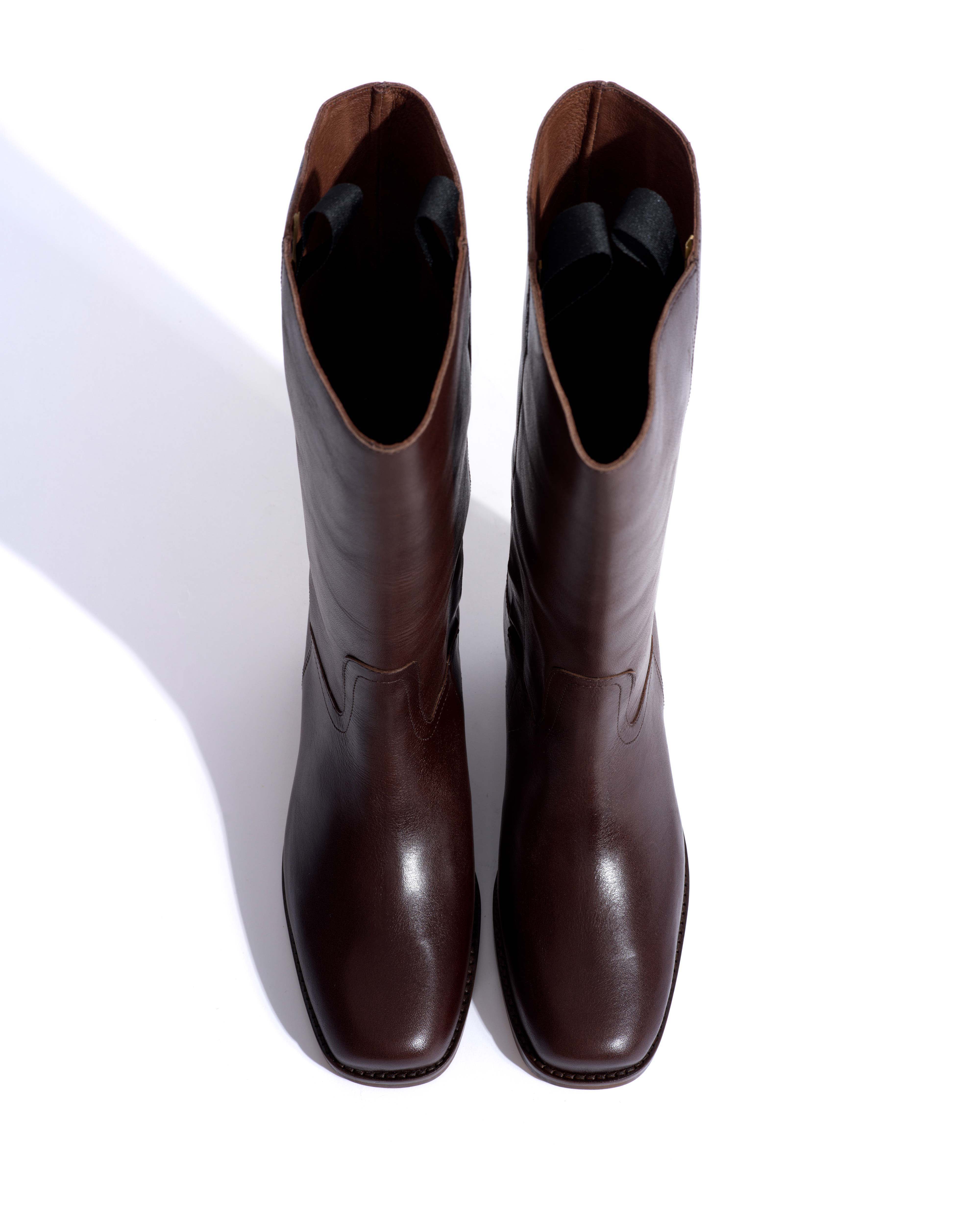 Tarisha Vegetal soft calf Coffee brown