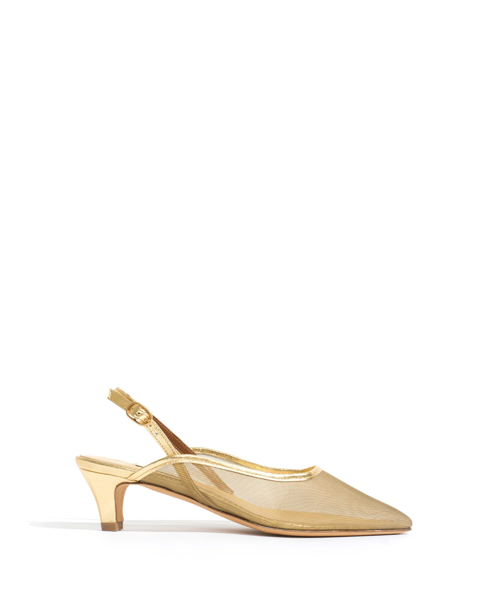 Fanny 40 stiletto mosquito Metallic goat & mosquito Gold