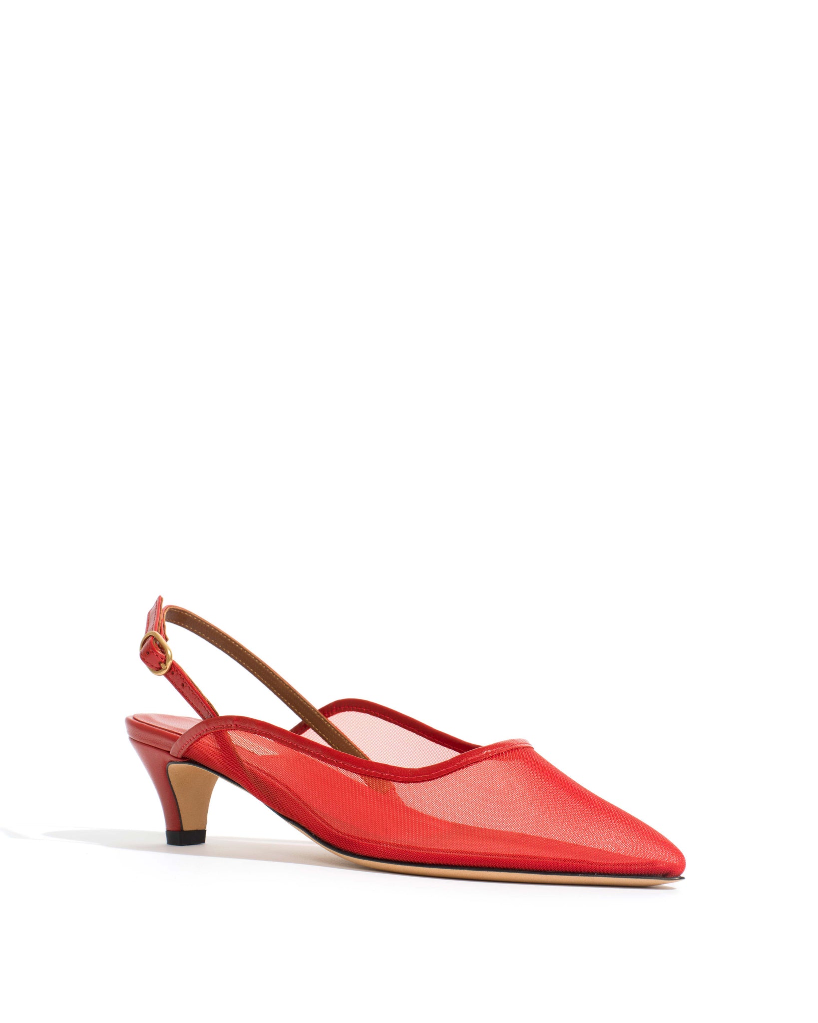 Fanny 40 stiletto mosquito Shiny lamb & mosquito Ruby red