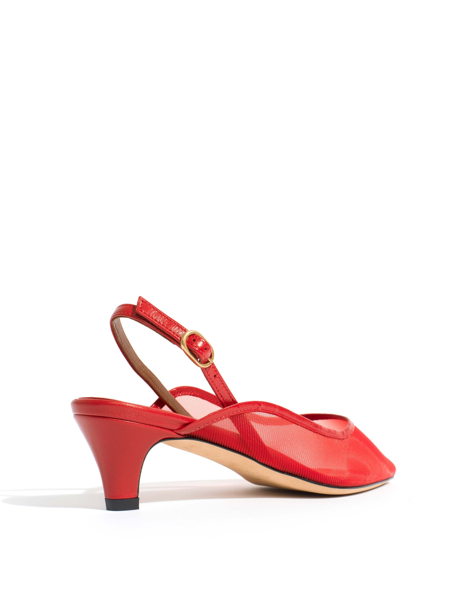 Fanny 40 stiletto mosquito Shiny lamb & mosquito Ruby red