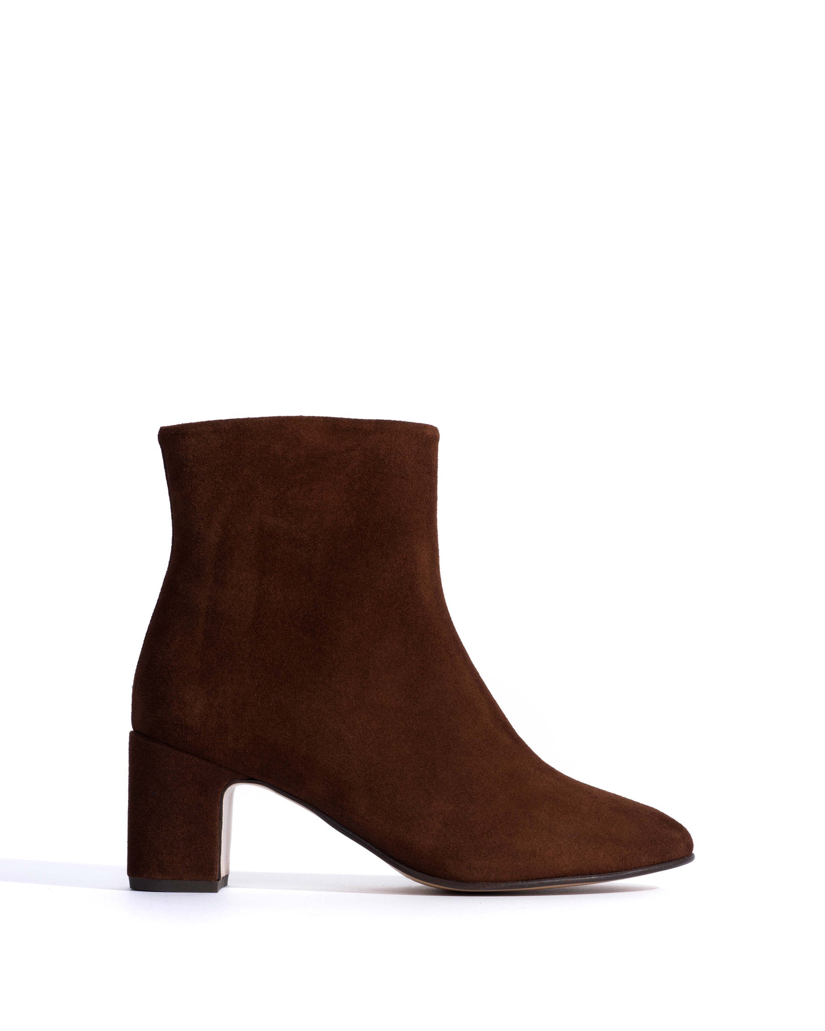 Hanny 55 Calf suede Chocolate - 