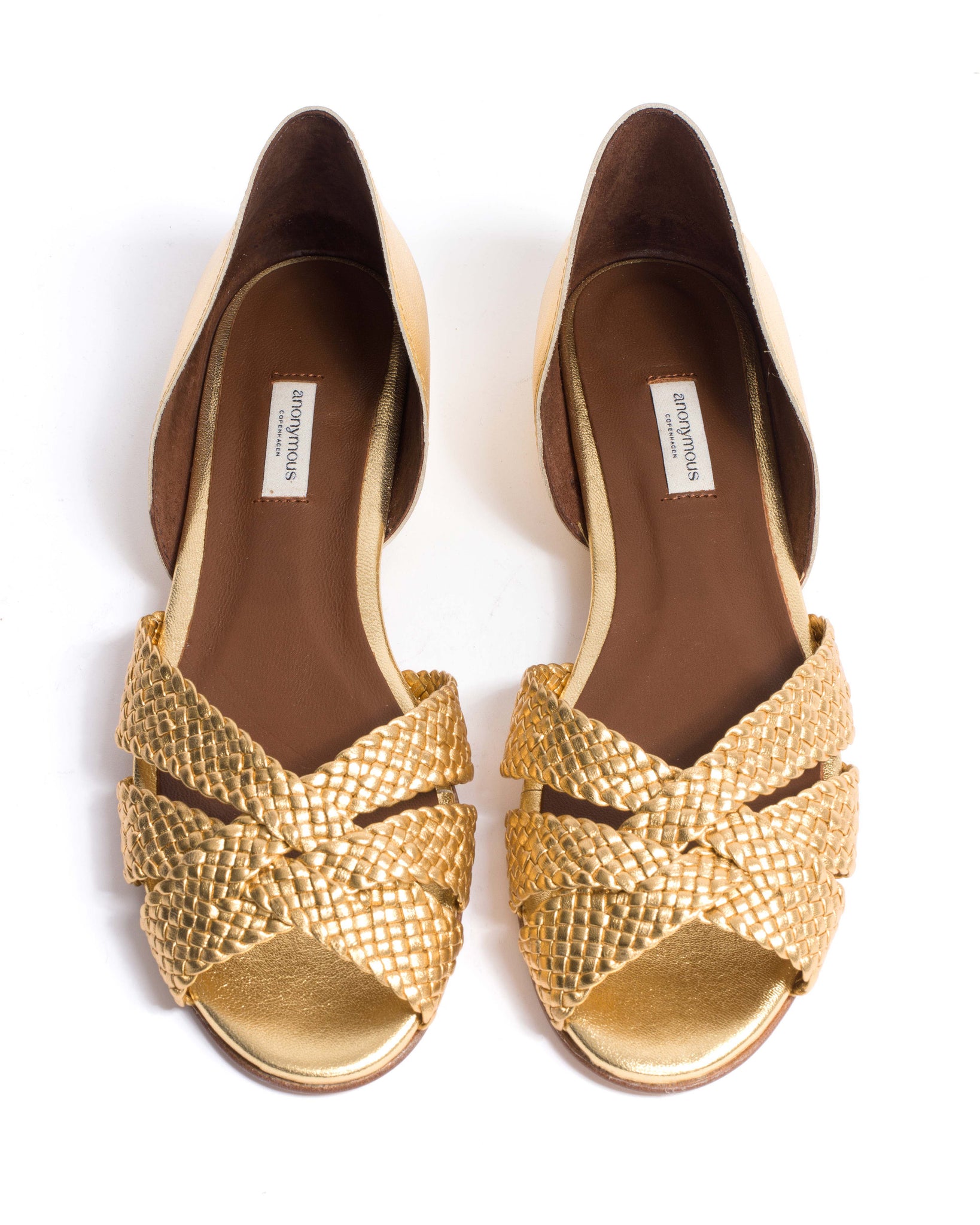 Sanni 20 hand-braided Hand-braided leather Gold