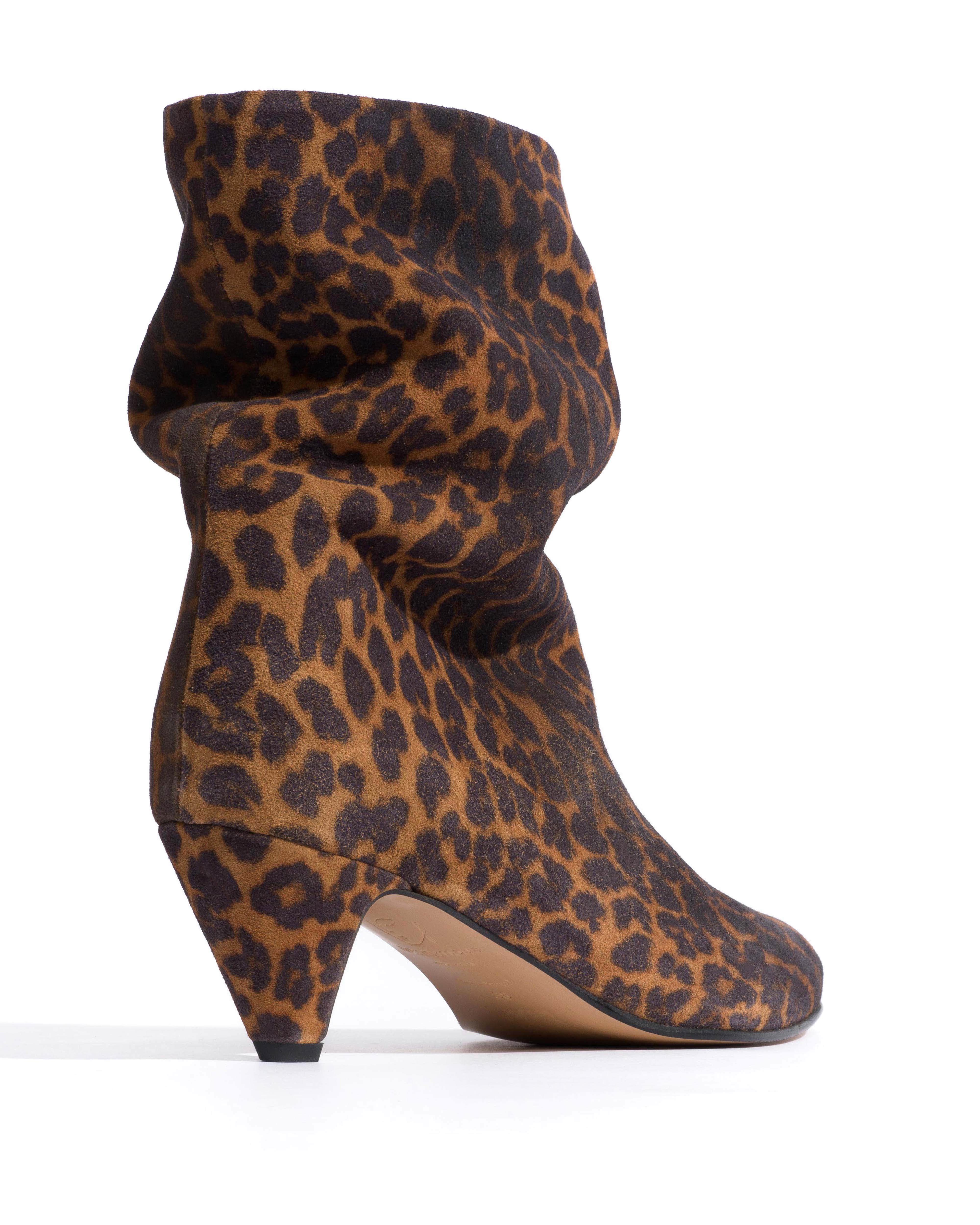 Vully 50 Stiletto Calf suede print Leopard