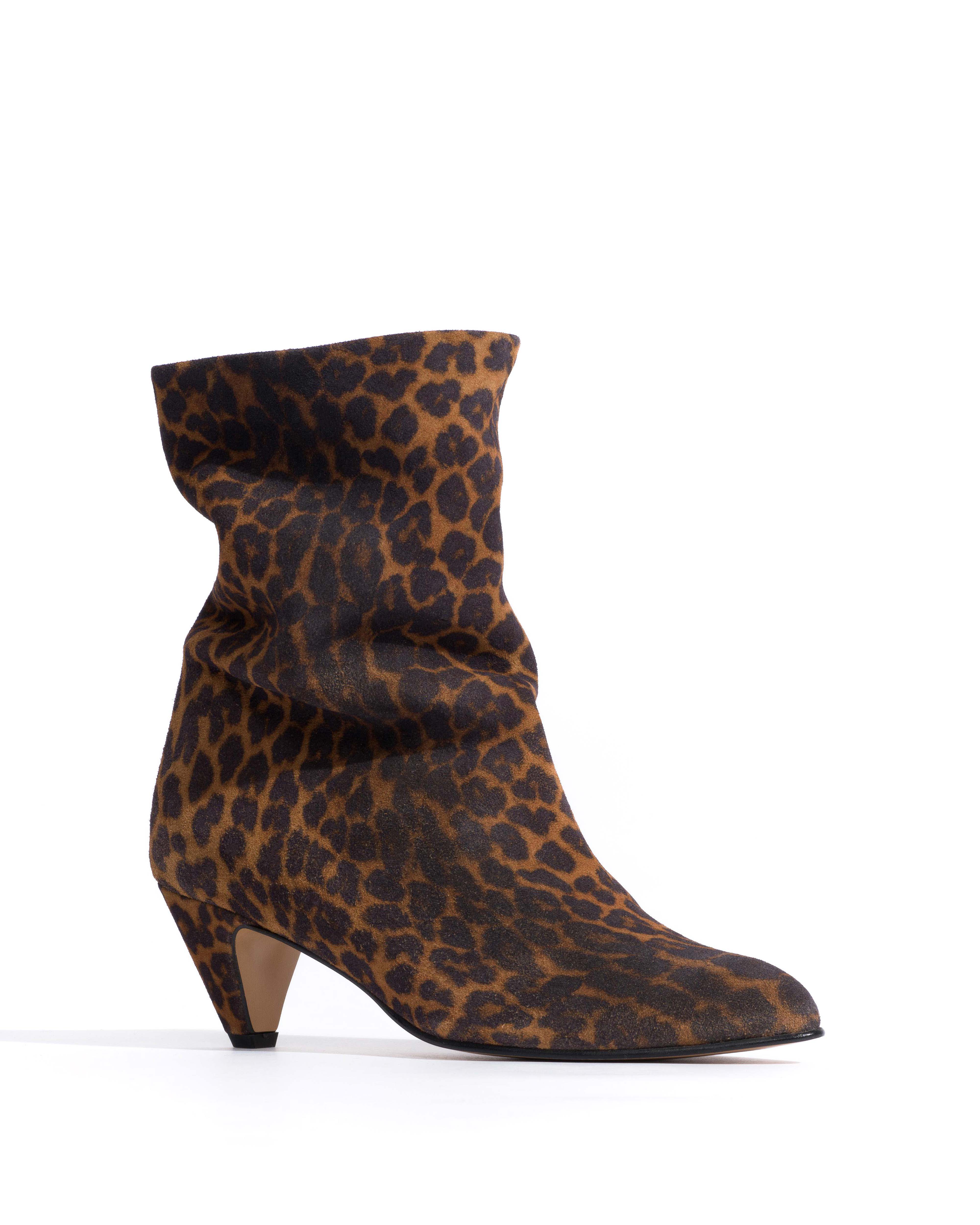 Vully 50 Stiletto Calf suede print Leopard