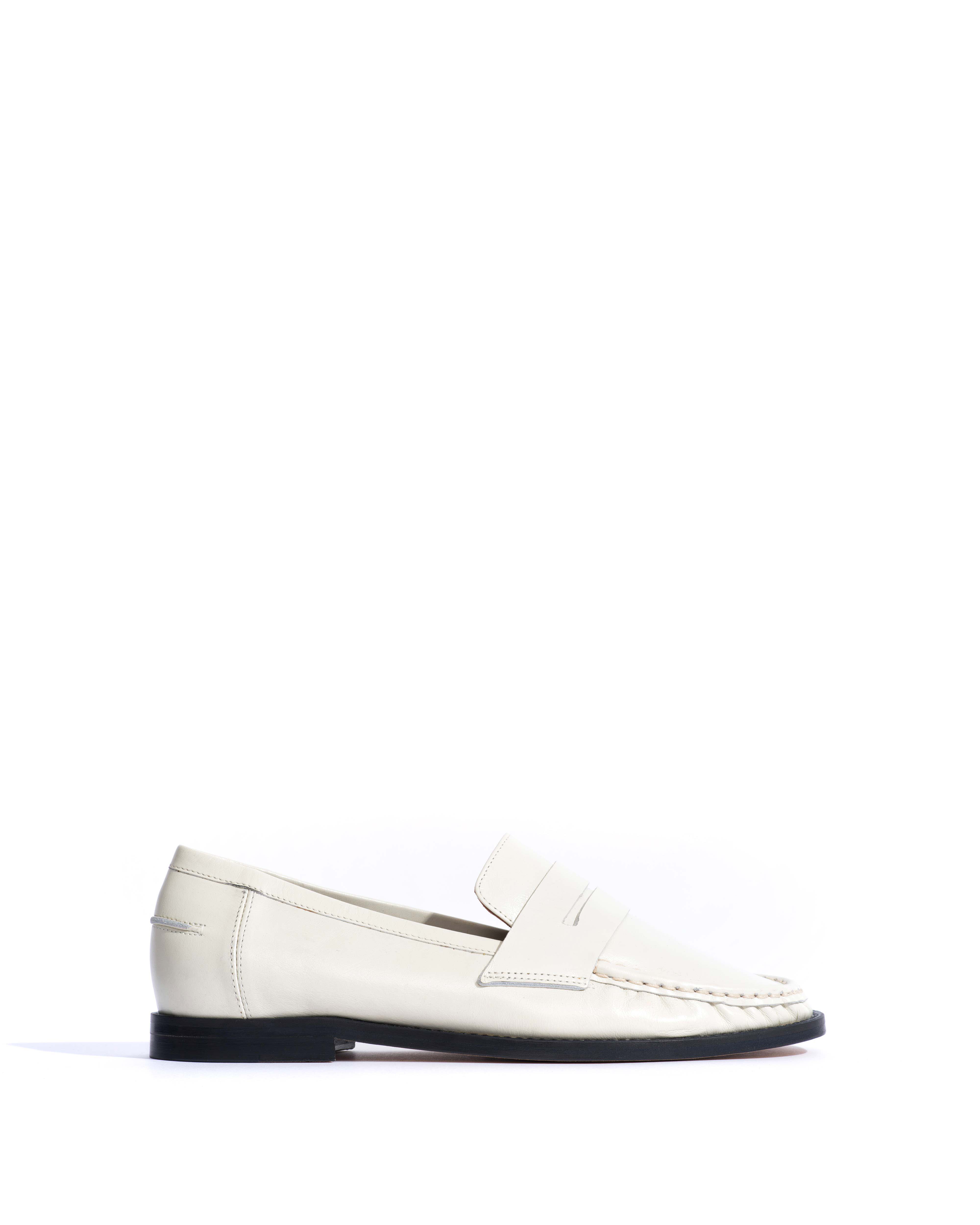 Jesha Crinkled soft calf White sand