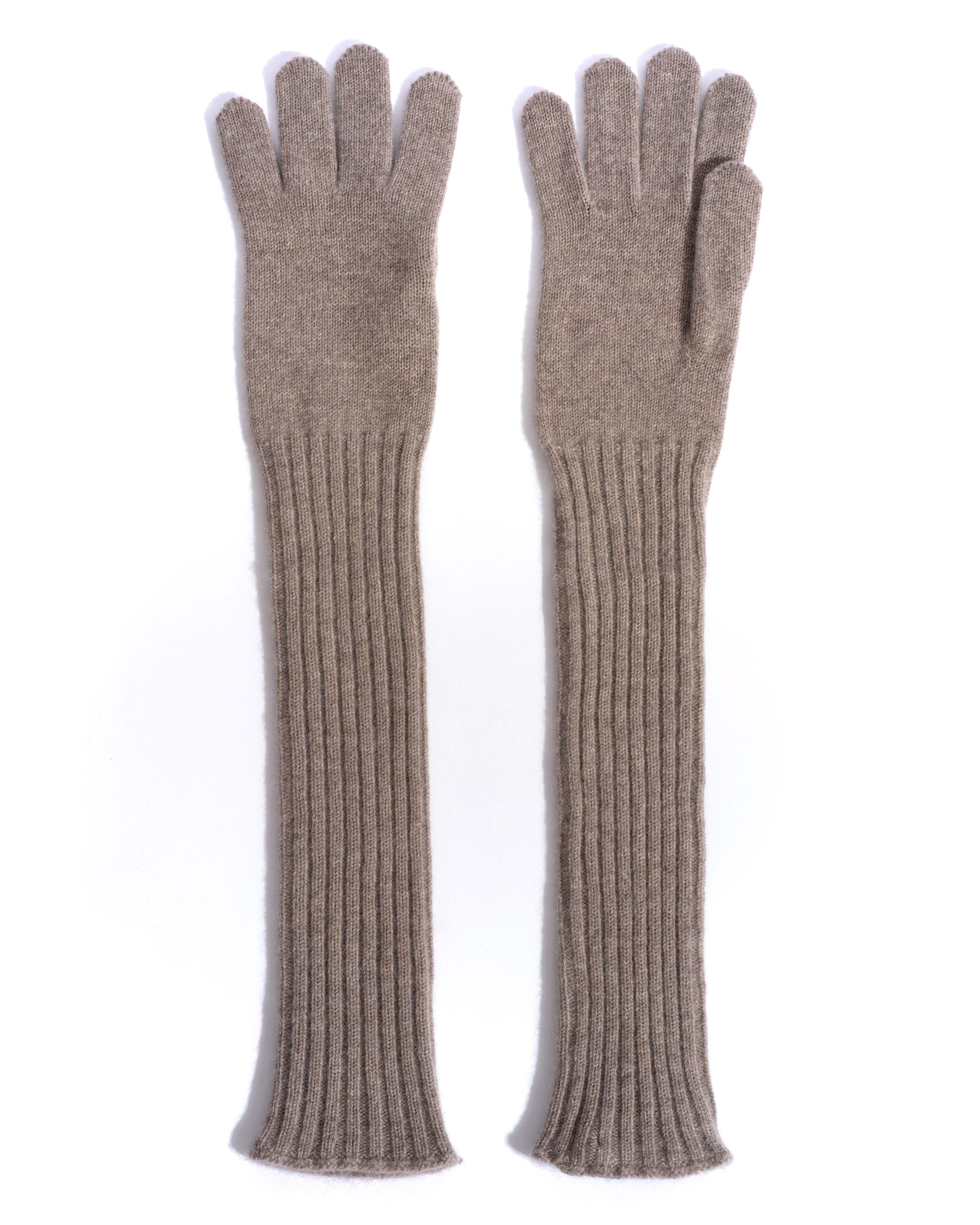 Nola cashmere gloves 100% cashmere Dark taupe