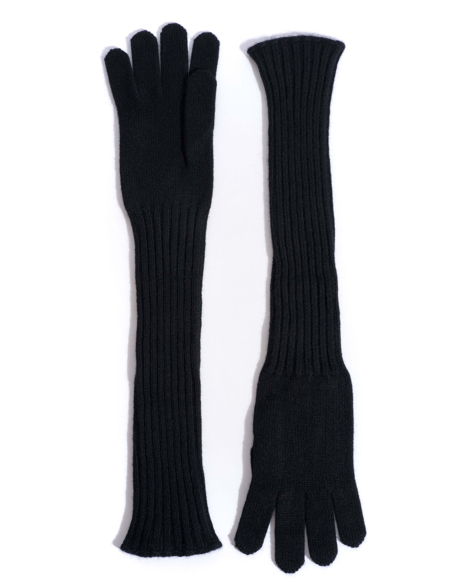 Nola cashmere gloves 100% cashmere Black