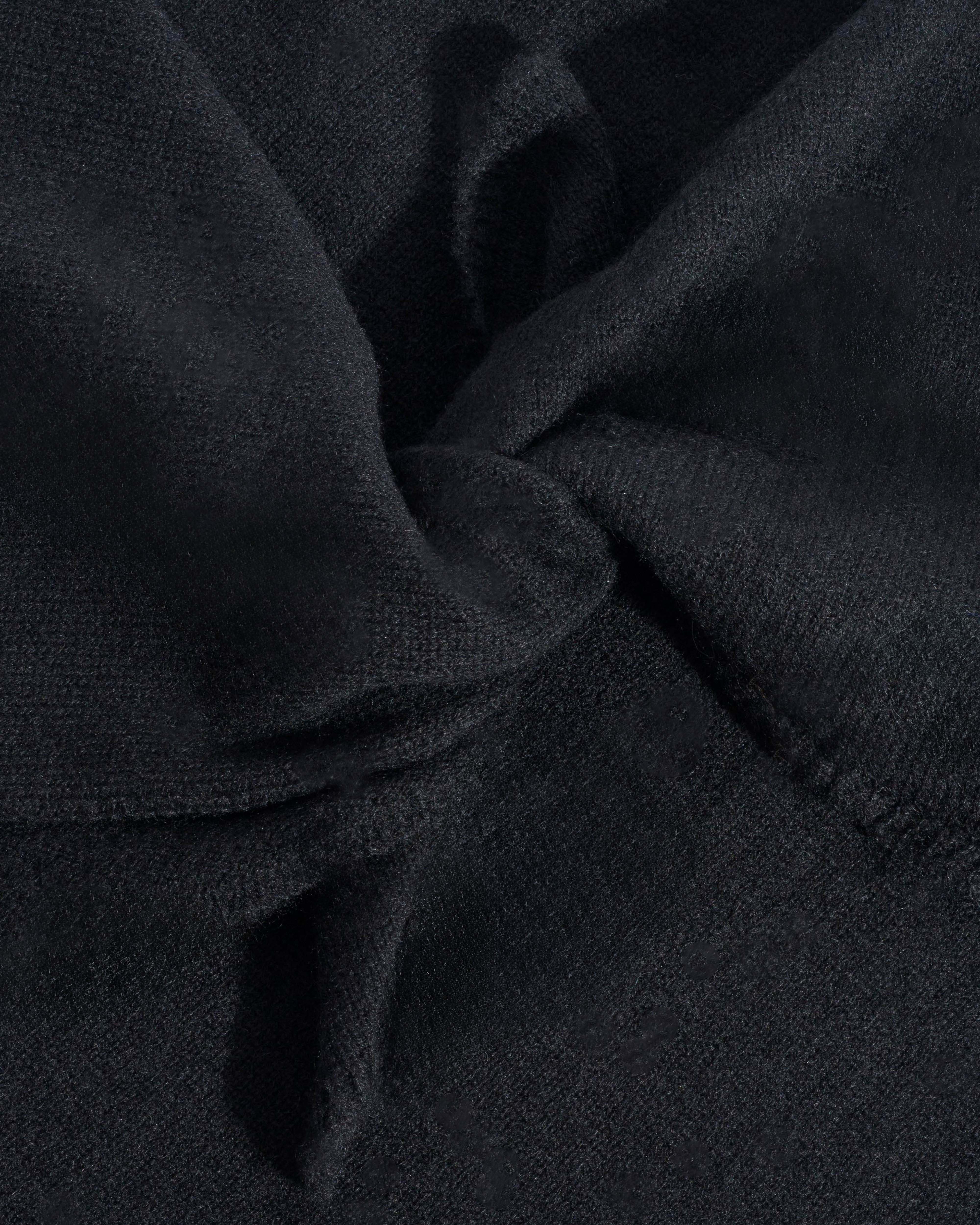 Mira cashmere square scarf 100% cashmere Black