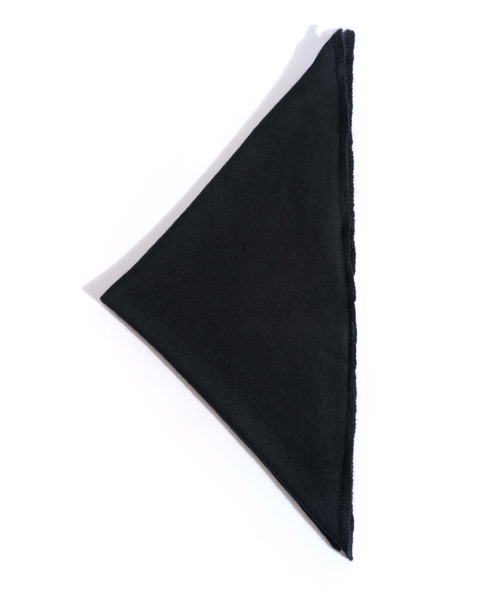 Mira cashmere square scarf 100% cashmere Black