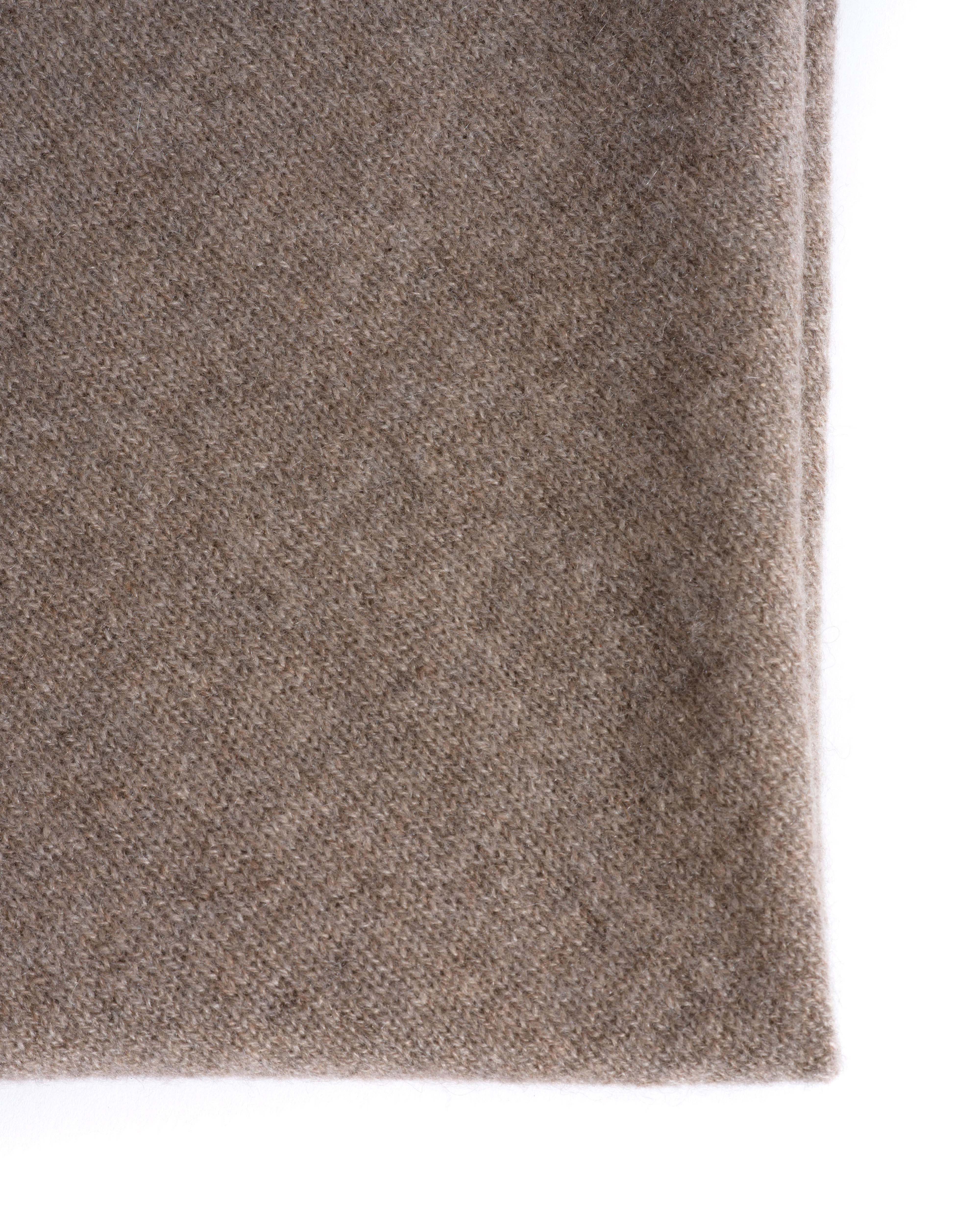 Mira cashmere square scarf 100% cashmere Dark taupe