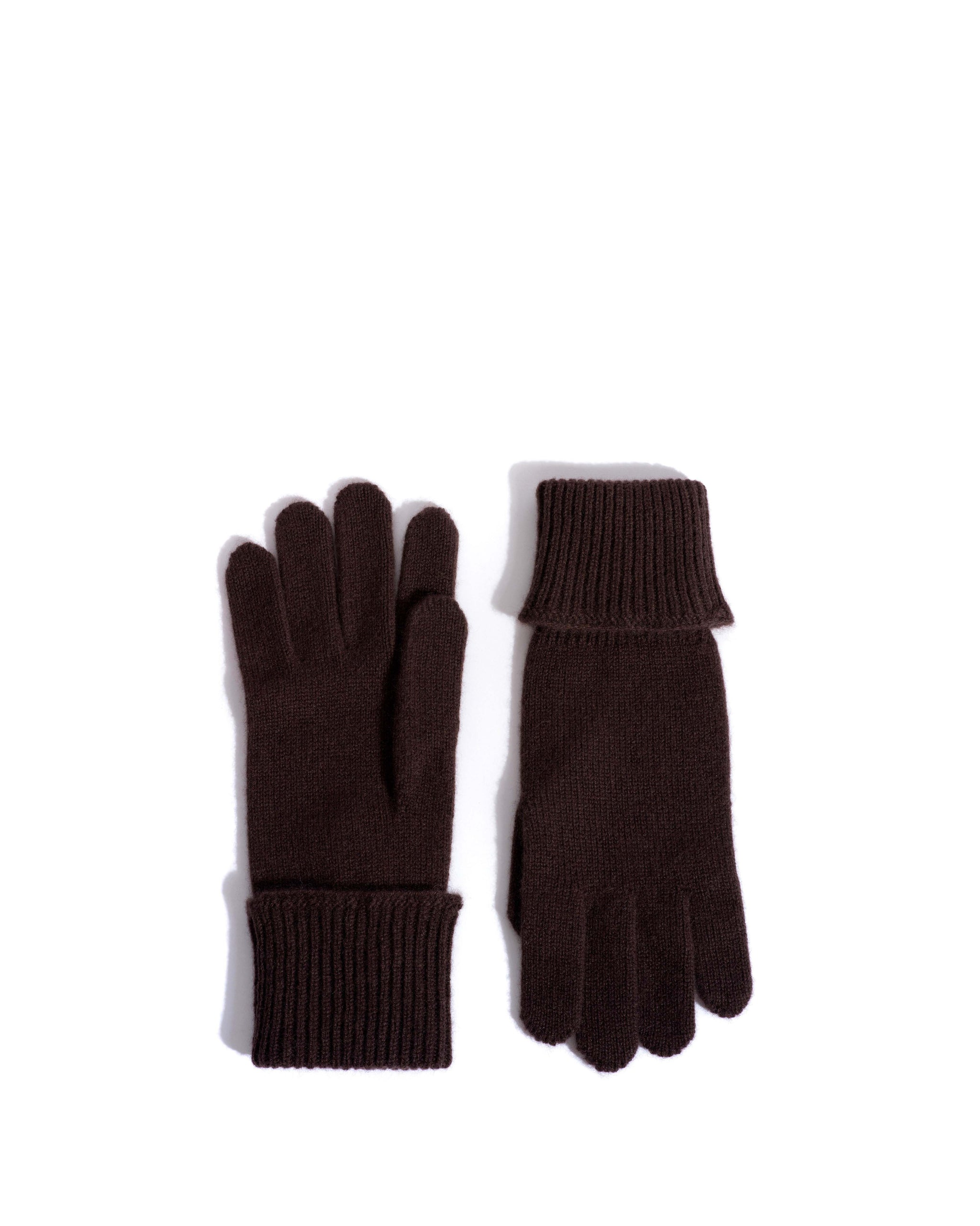 Bianca cashmere gloves 100% cashmere Coffee brown