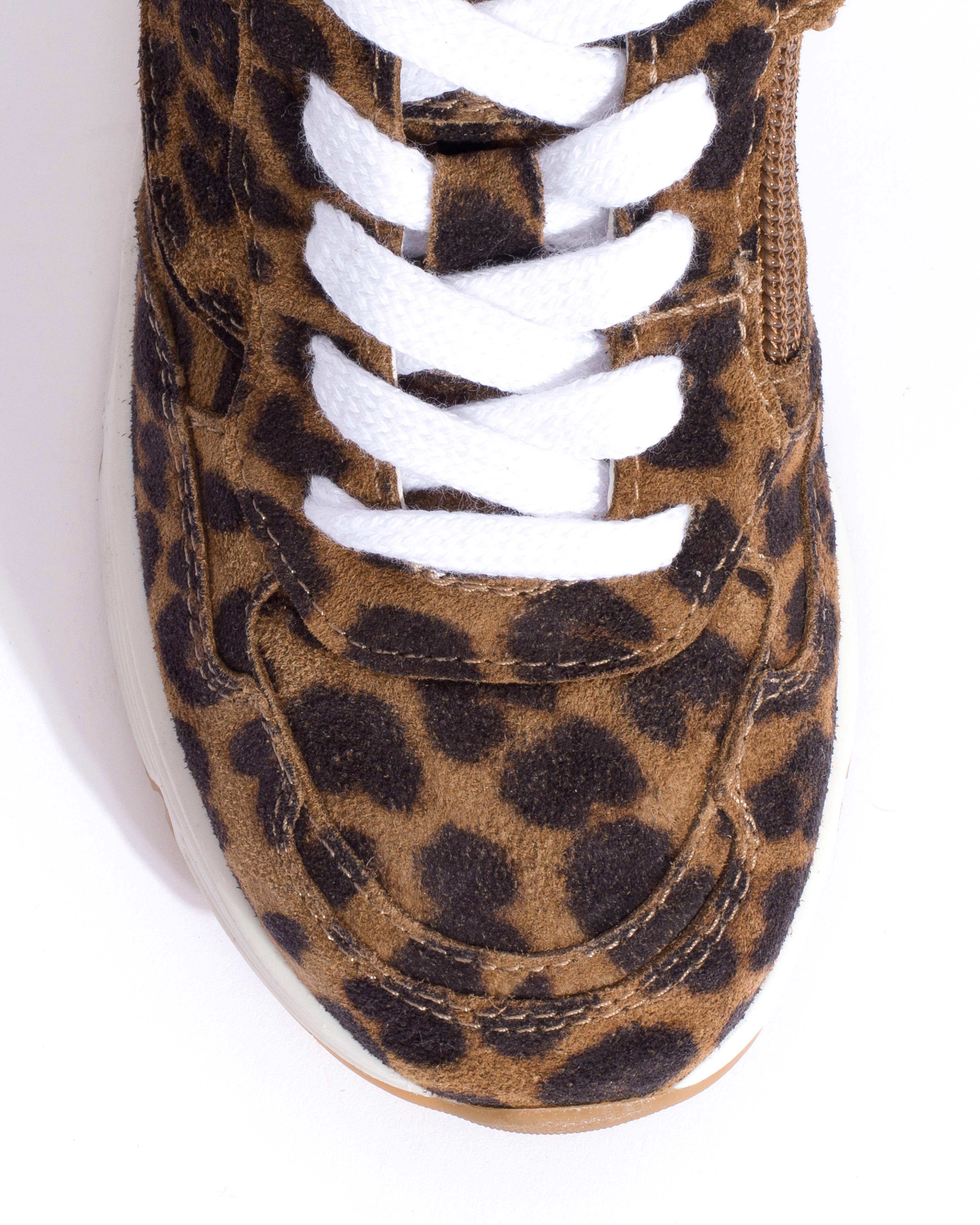 Cally junior Calf suede print Leopard