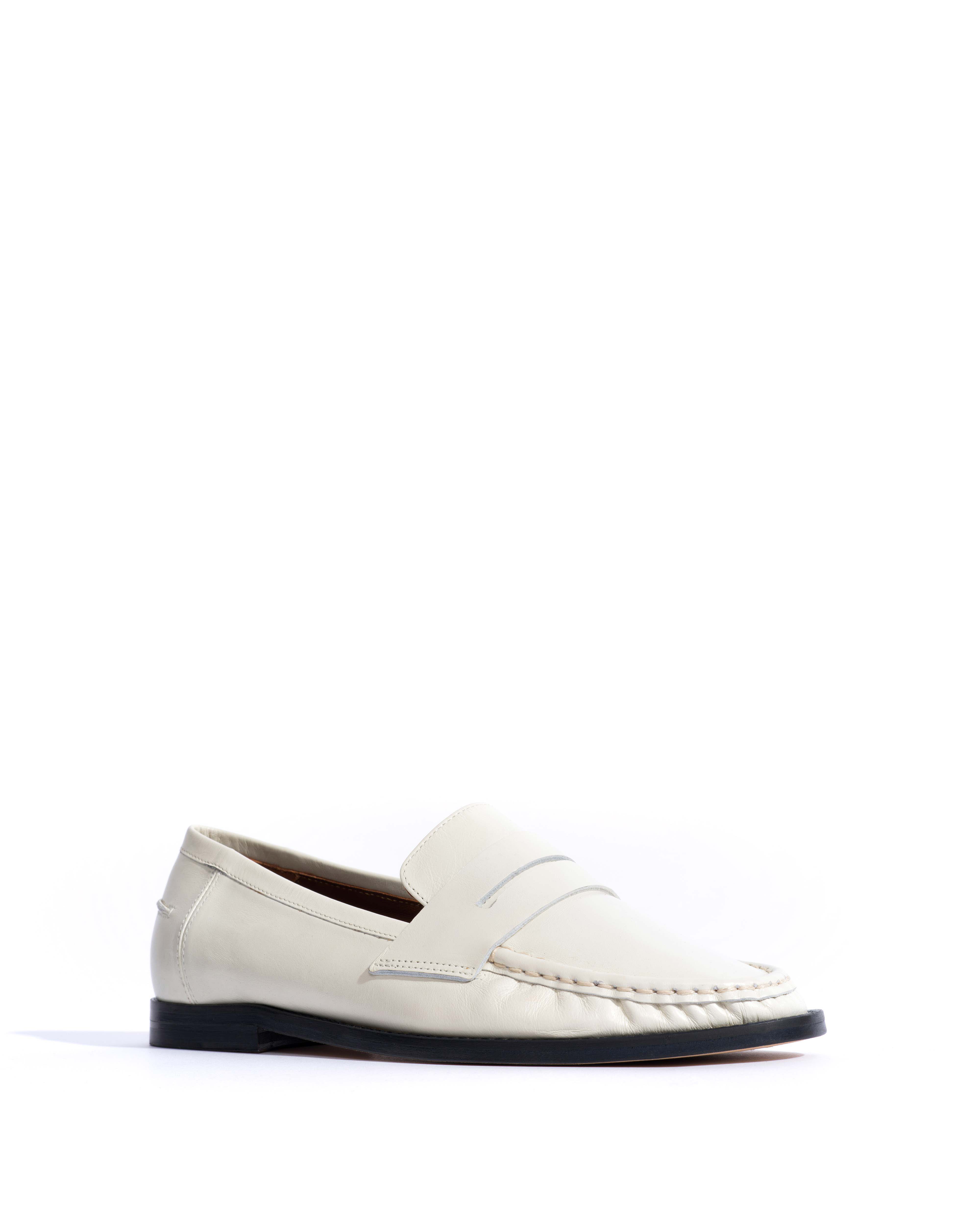 Jesha Crinkled soft calf White sand