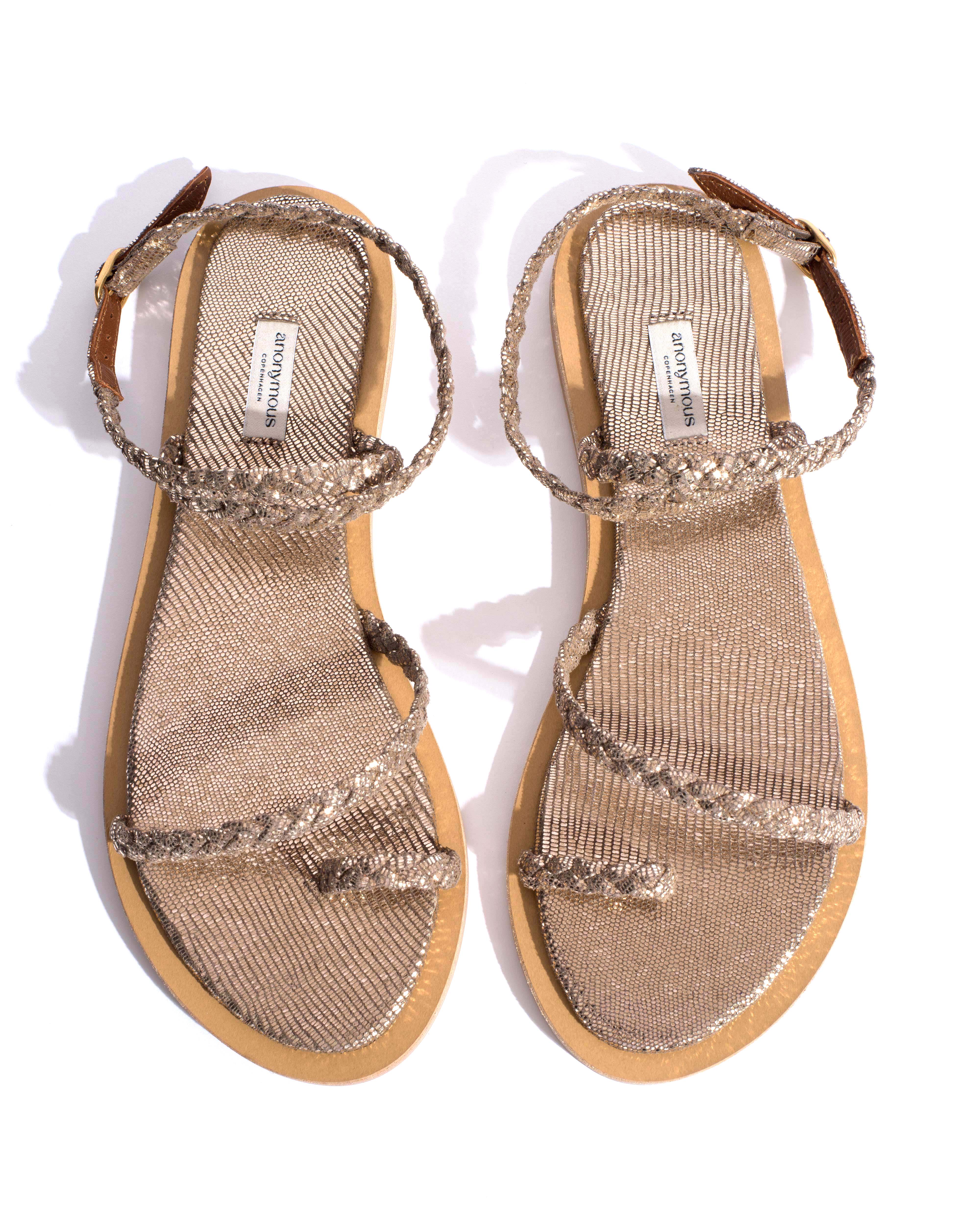 Cinca 10 classic Lizard metallic goat Vintage champagne