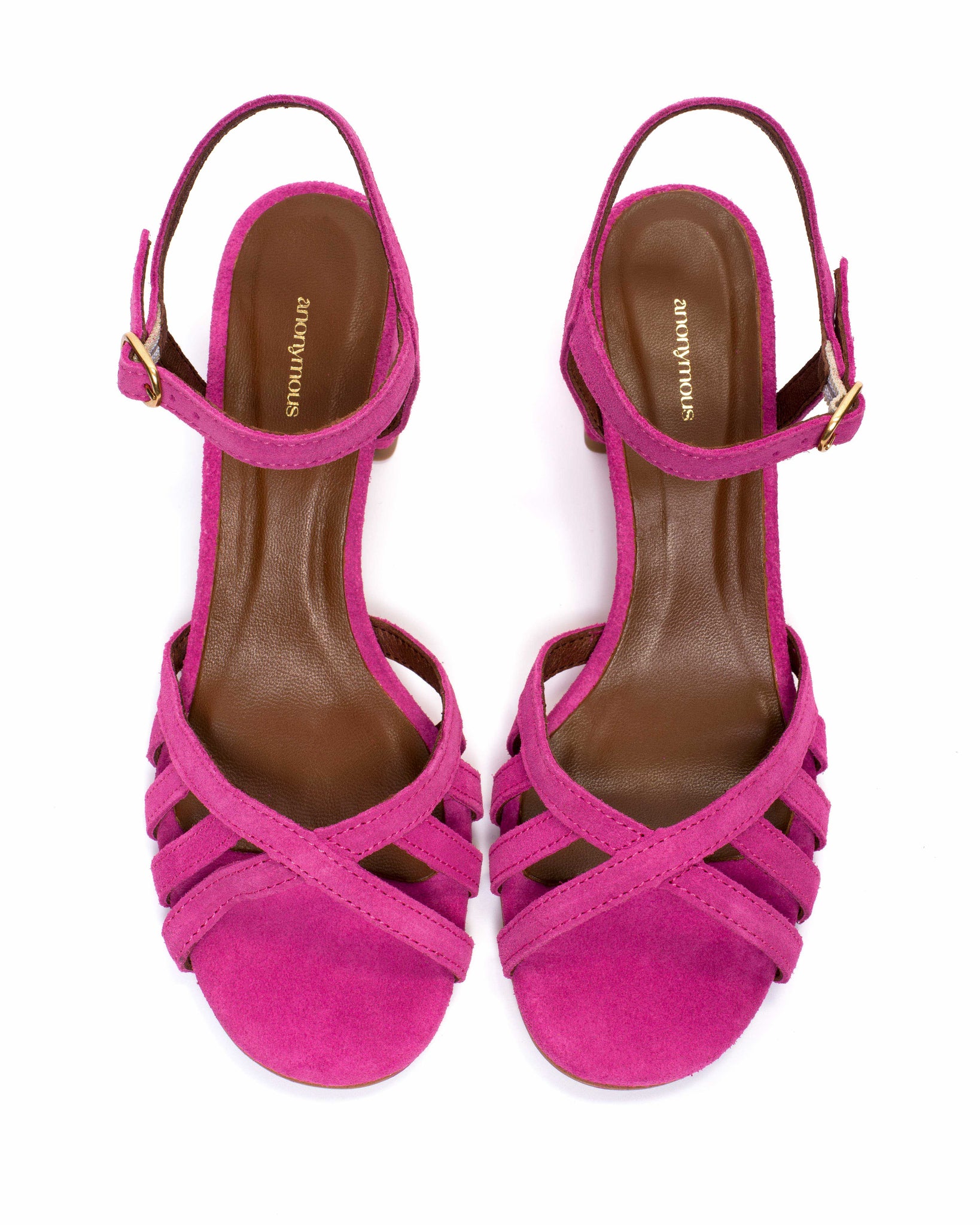 Issi 55 Calf suede Raspberry sorbet - Anonymous Copenhagen