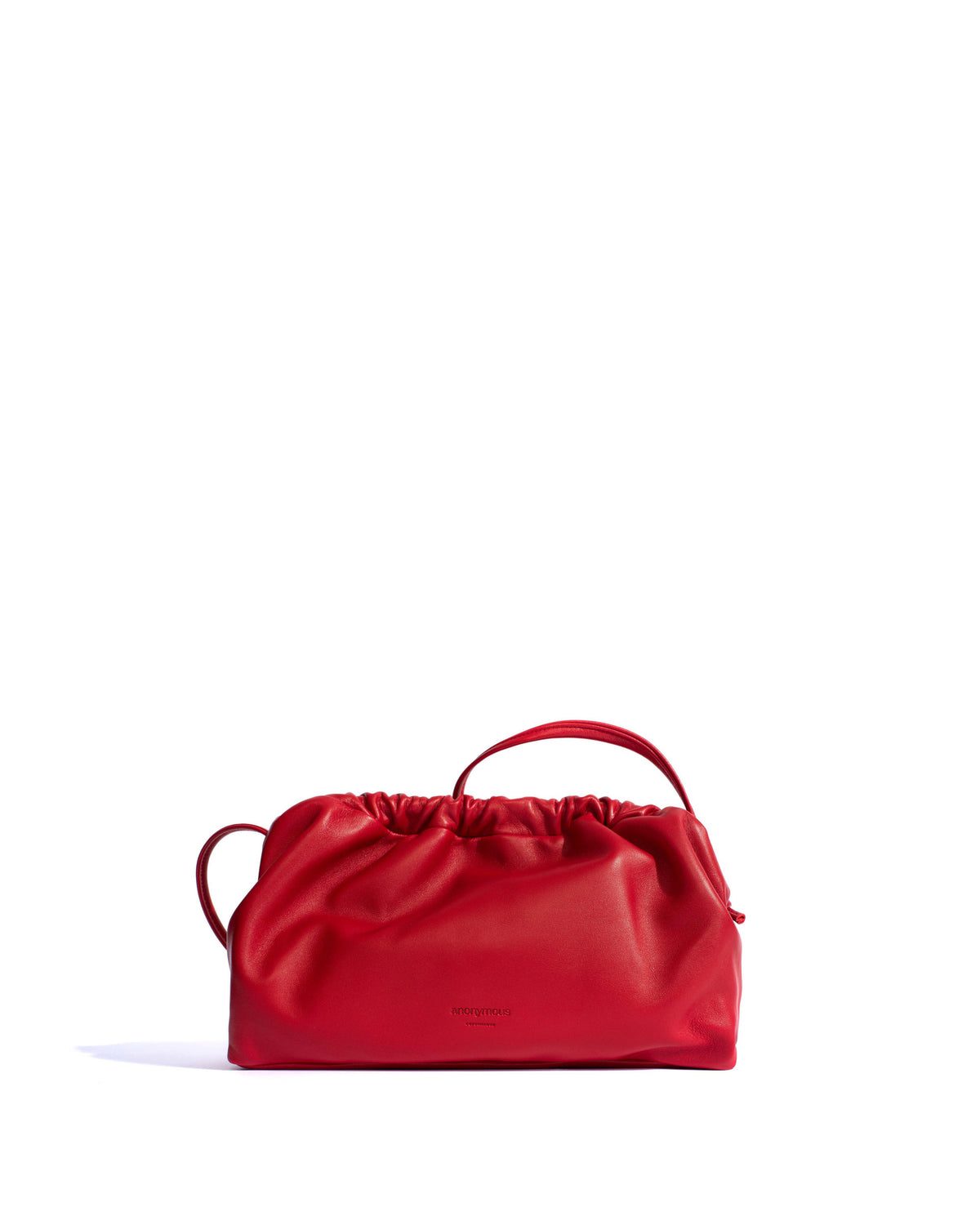 Hally classic cloud bag Shiny lamb Ruby red