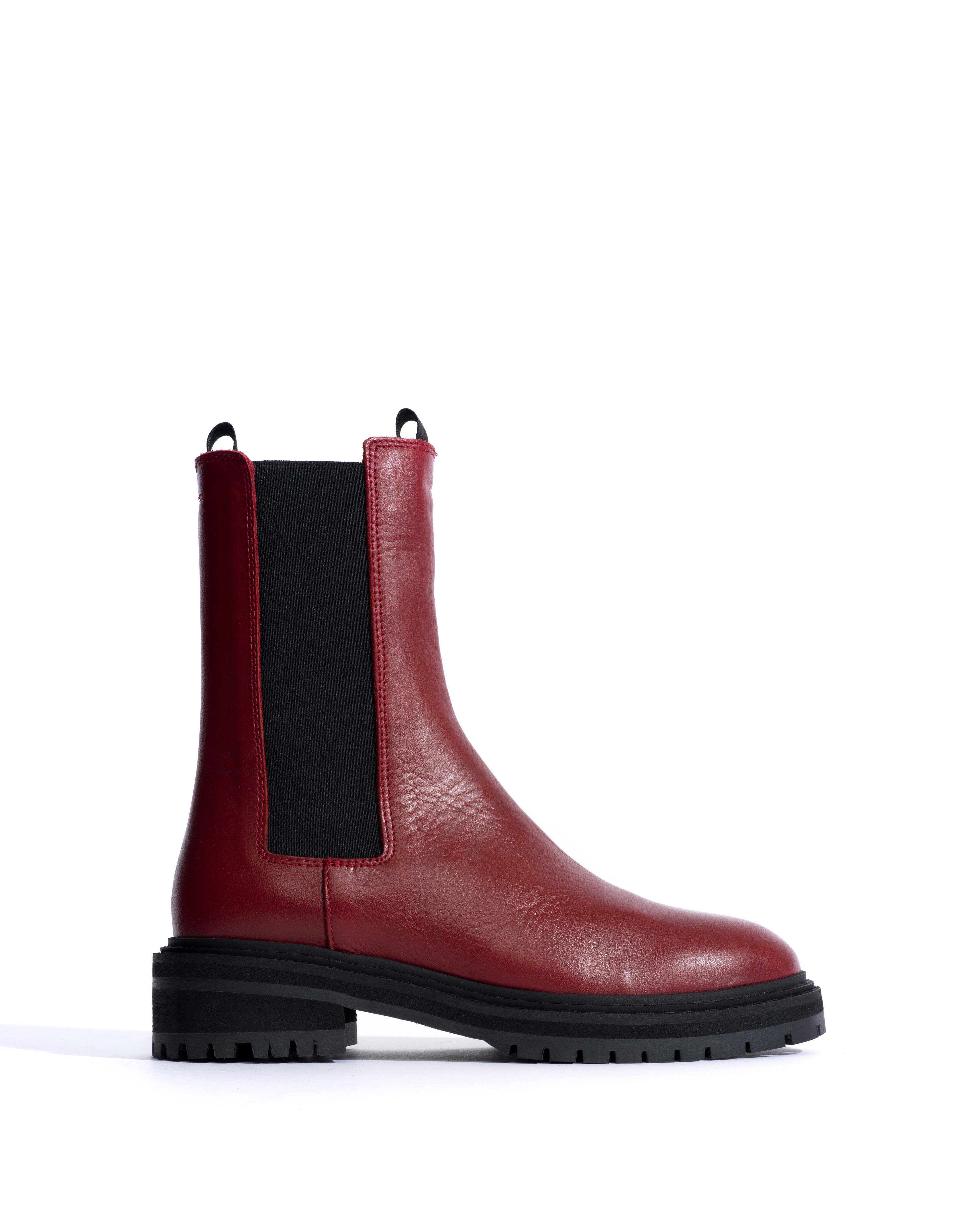 Haily high cut Soft calf Pomegranate