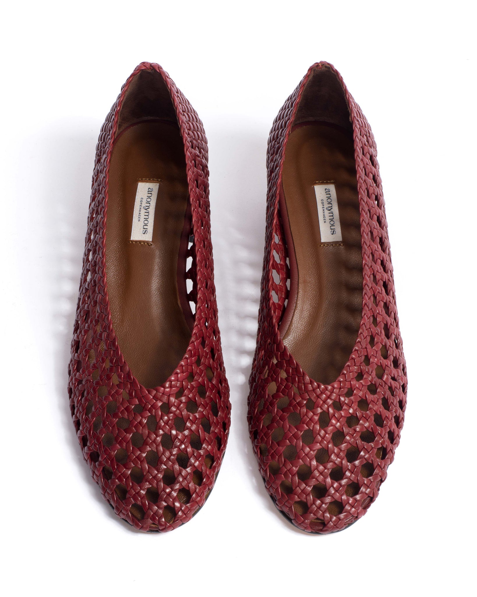 Sessi 40 Hand-braided leather Pomegranate