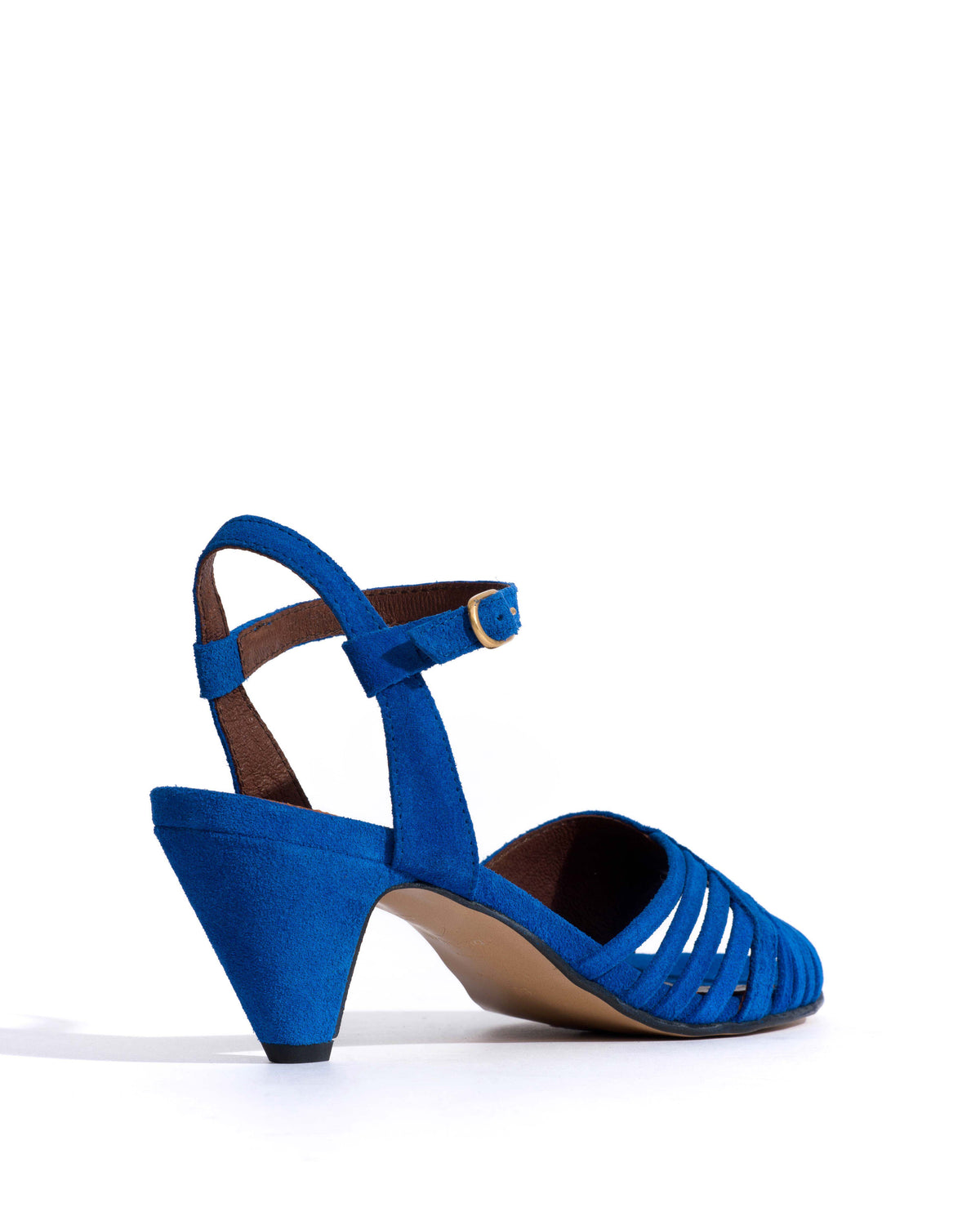 Hermine 50 stiletto Calf suede Electric blue