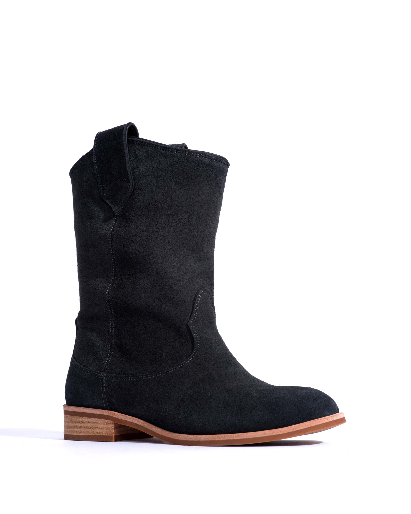 Claudia Calf suede Off black - Anonymous Copenhagen Ankle boots