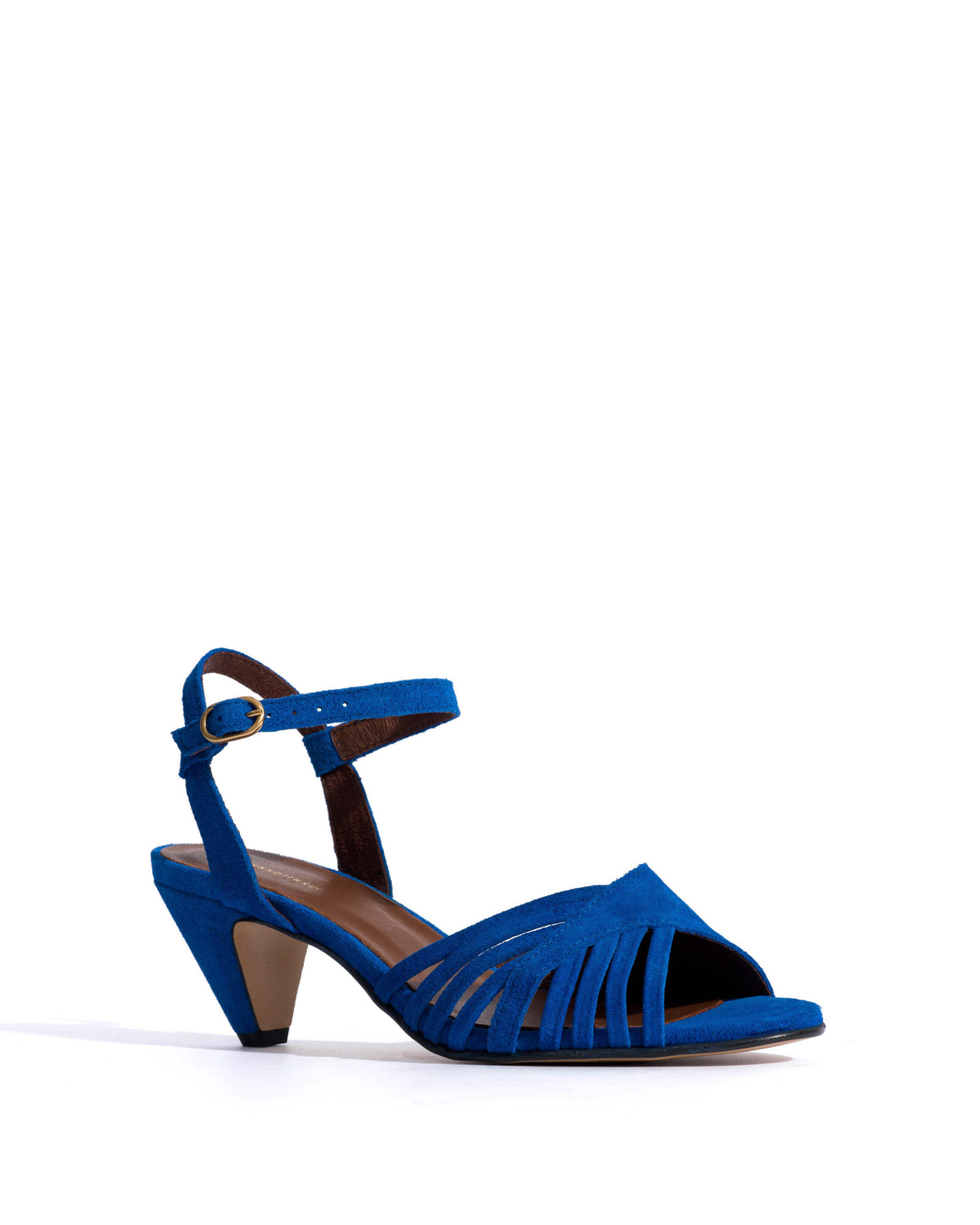 Hermine 50 stiletto Calf suede Electric blue