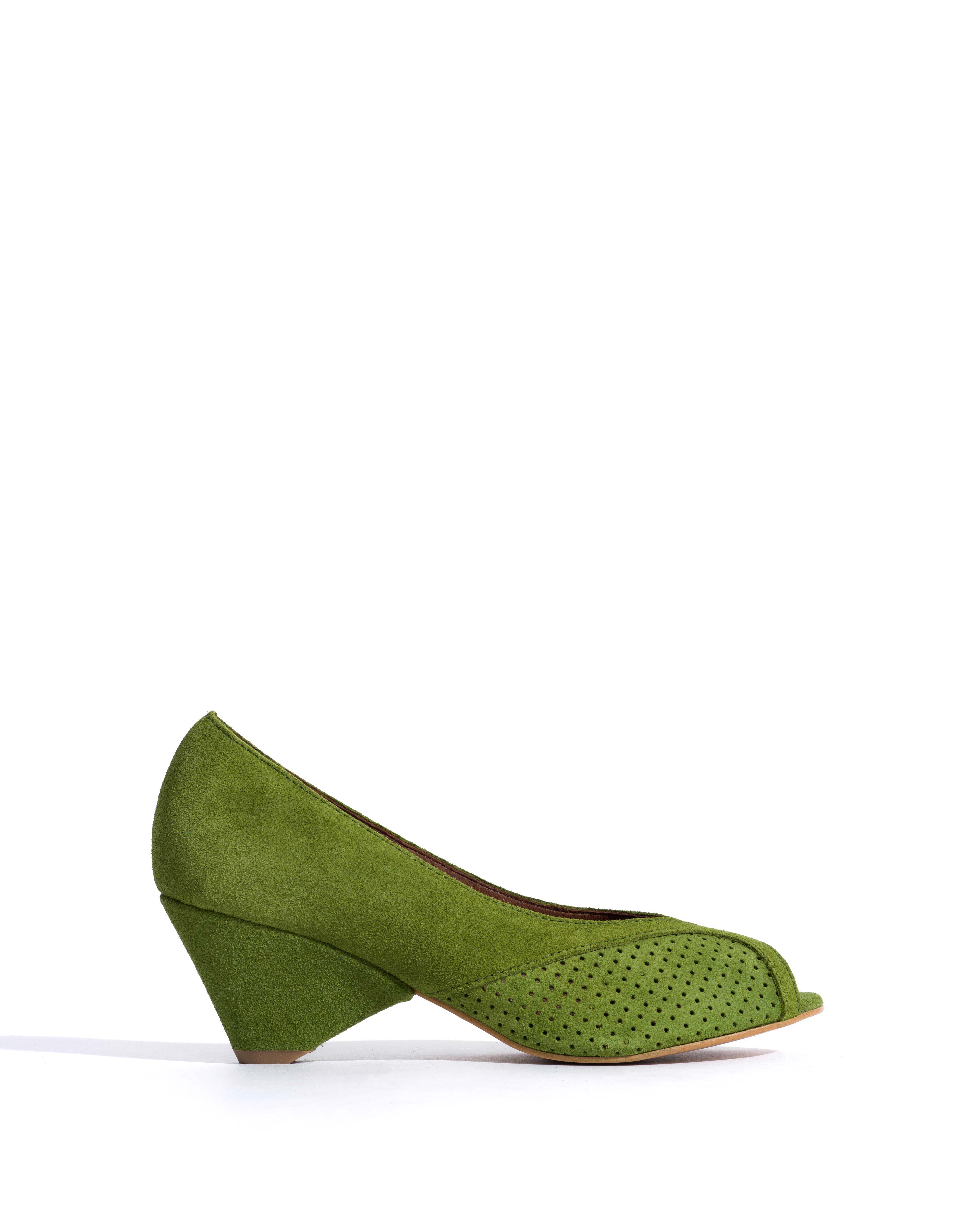 Tiffany triangle Calf suede Grass