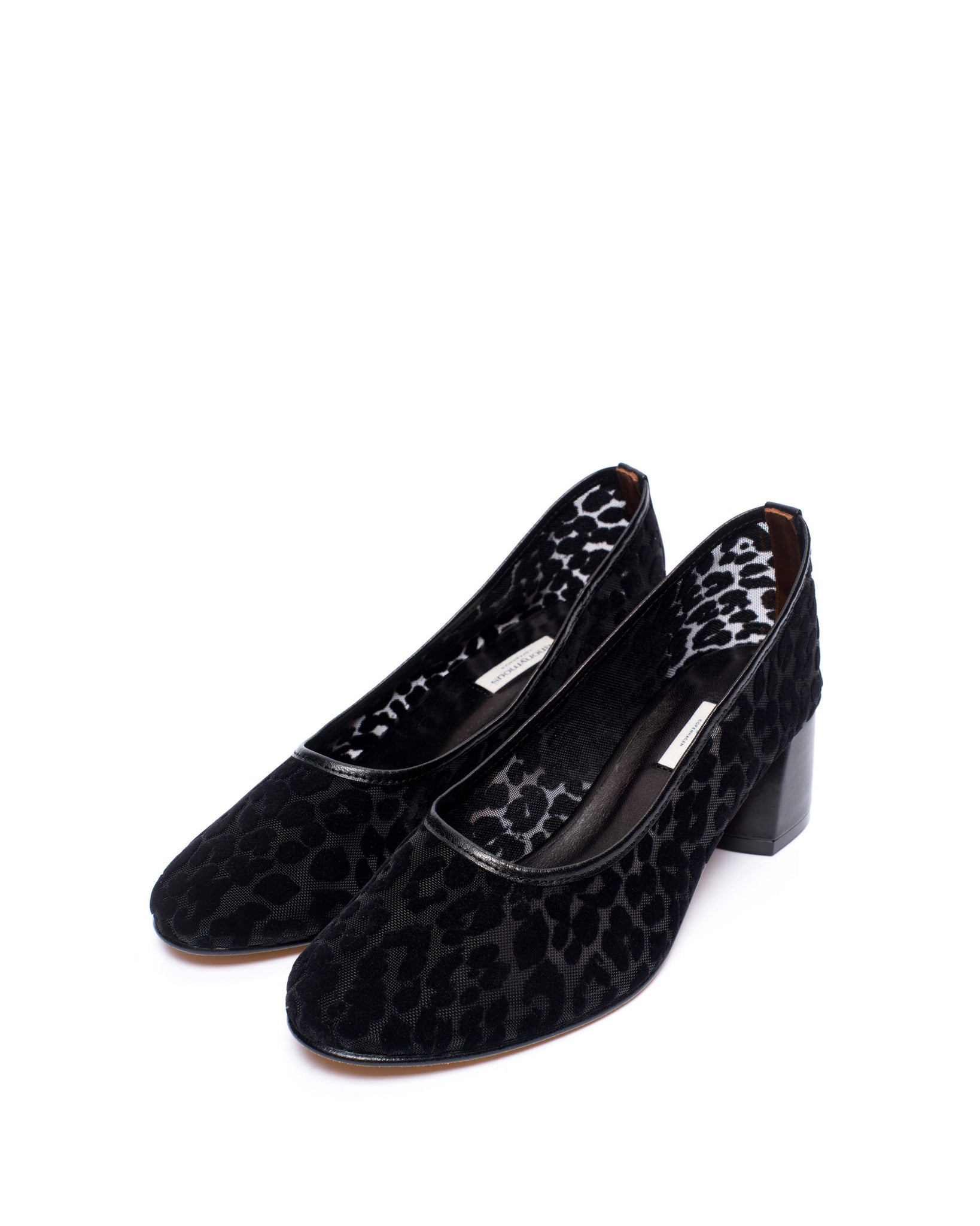 Sacha 40 mosquito Shiny lamb & mosquito velvet leopard Black - Anonymous Copenhagen