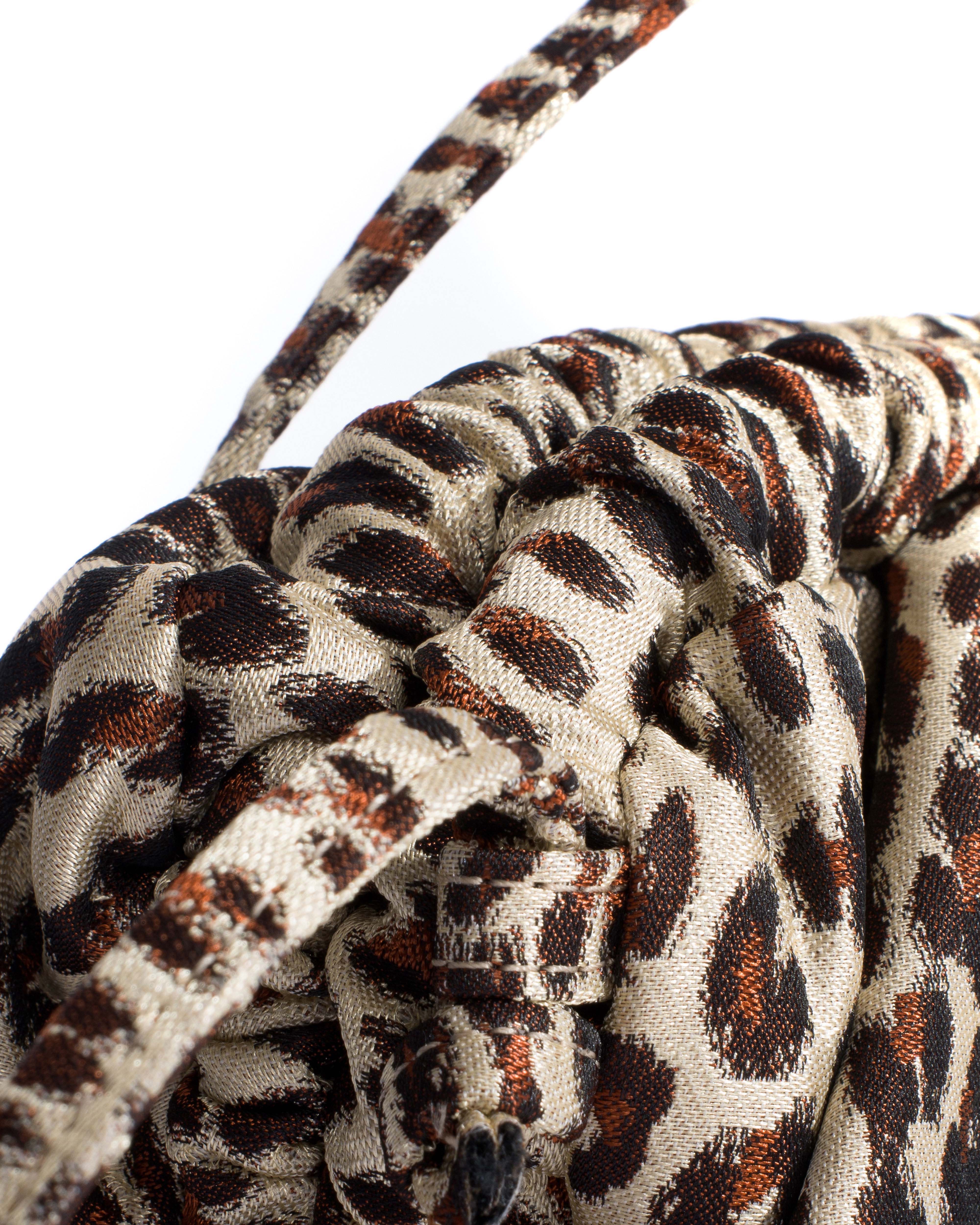 Hally grand cloud bag Vintage satin print Leopard