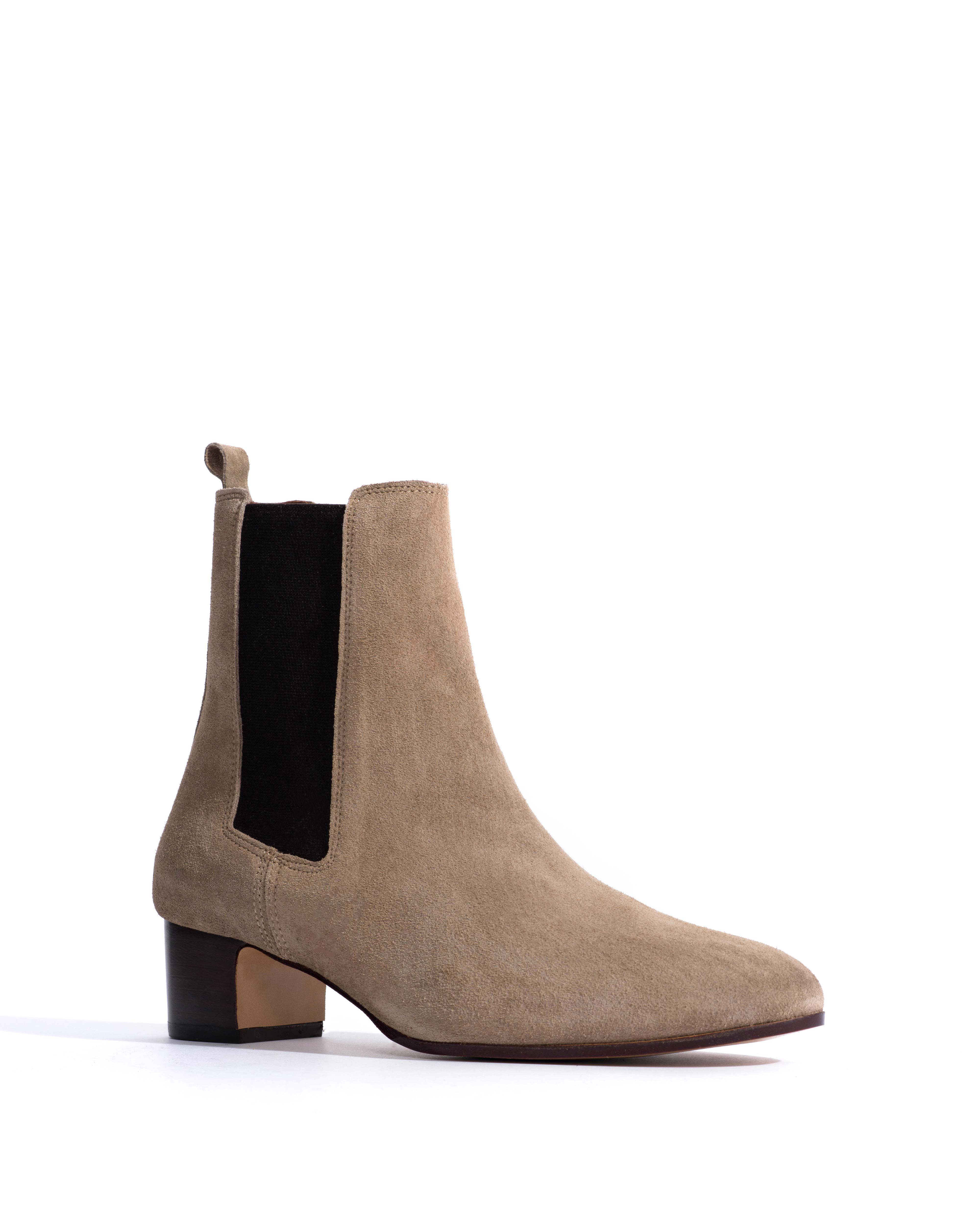 Niabella Calf suede Mushroom