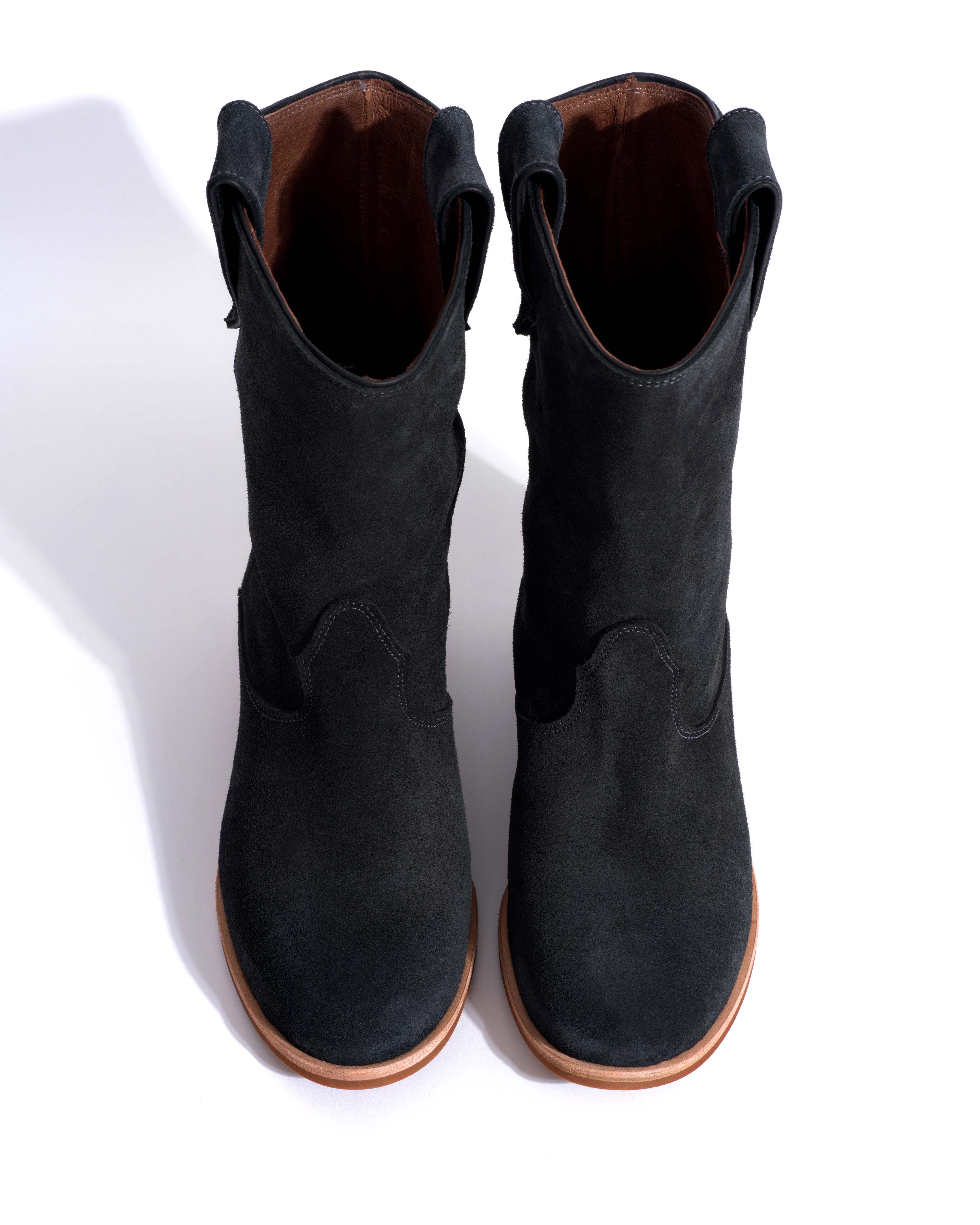 Claudia Calf suede Off black