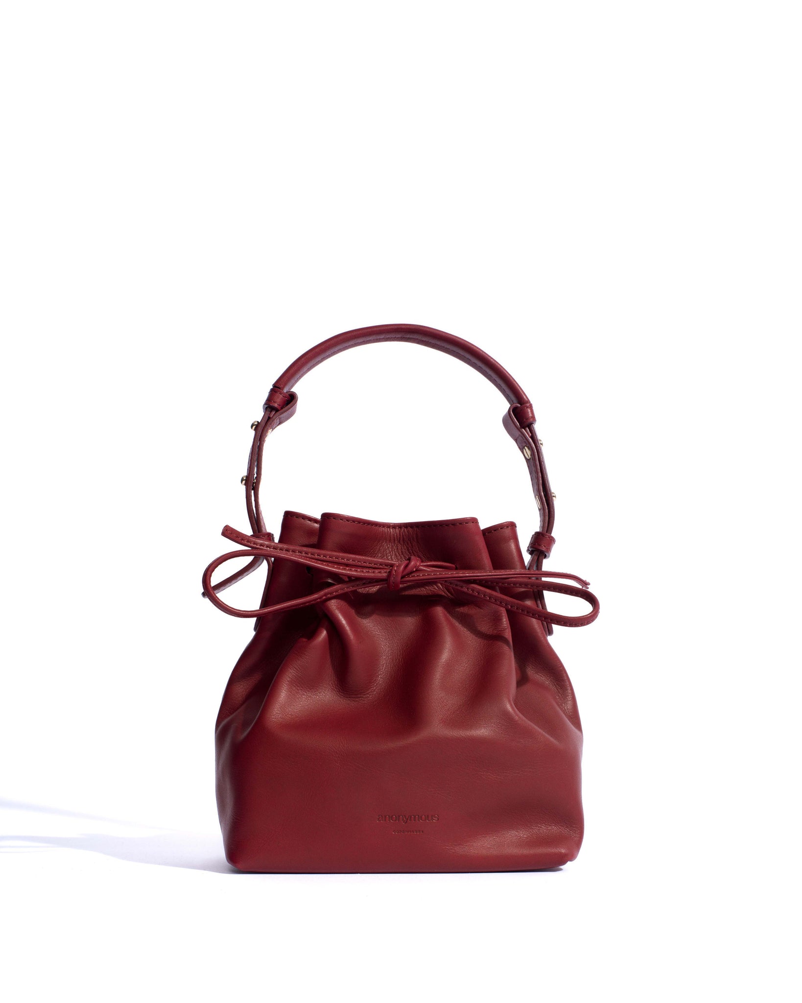 Kacey petite bucket bag Soft calf Pomegranate