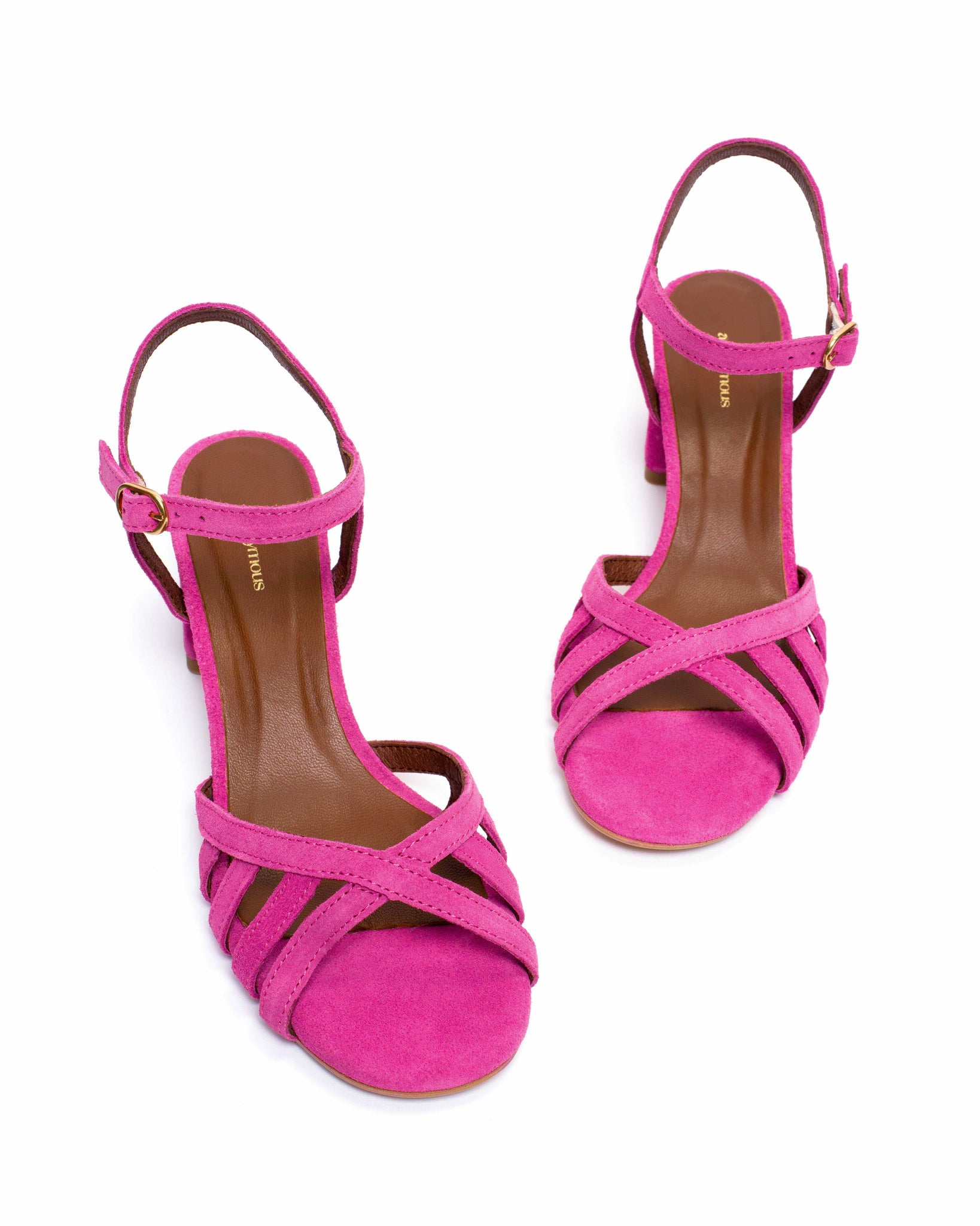 Issi 55 Calf suede Raspberry sorbet - Anonymous Copenhagen