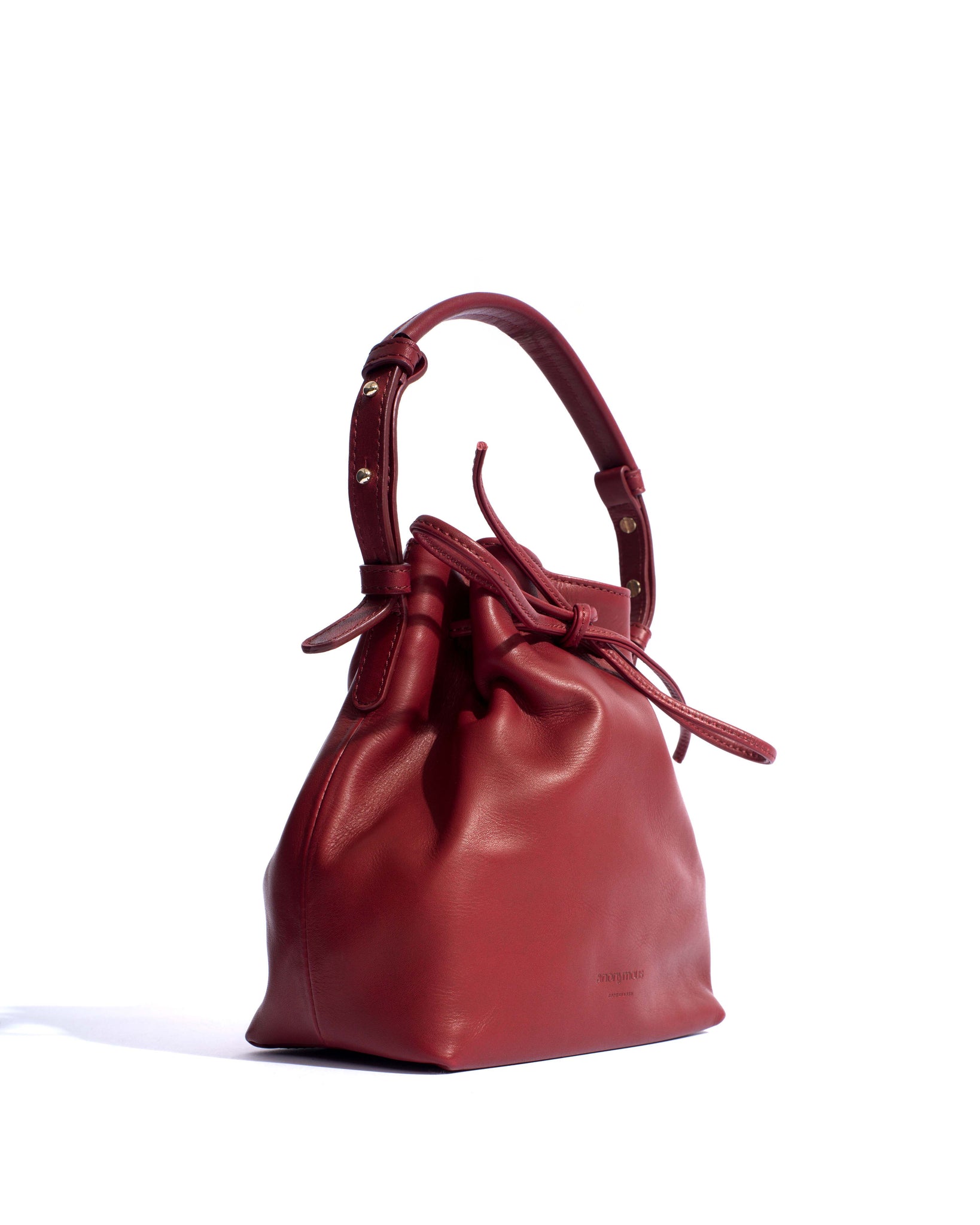 Kacey petite bucket bag Soft calf Pomegranate