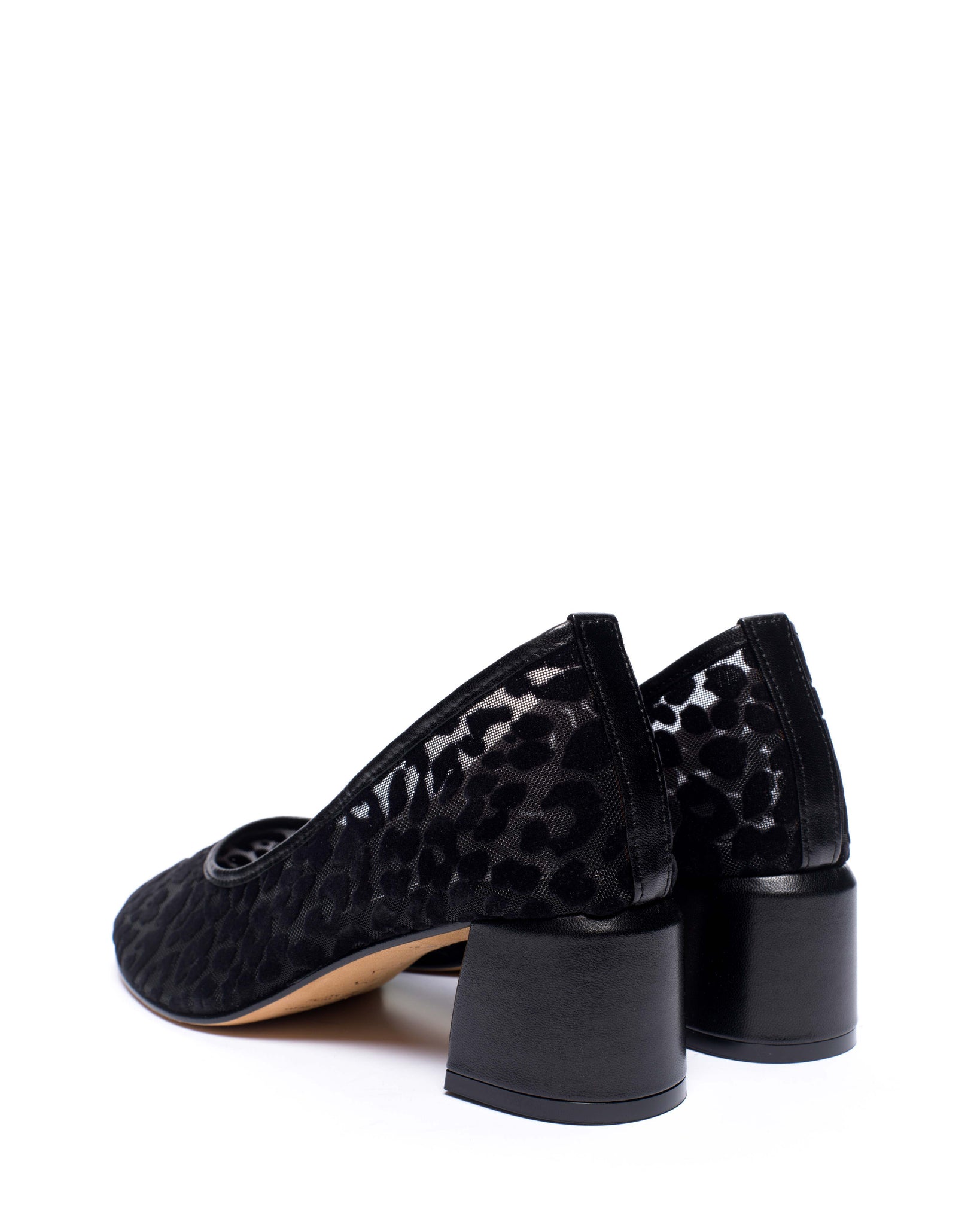 Sacha 40 mosquito Shiny lamb & mosquito velvet leopard Black - Anonymous Copenhagen