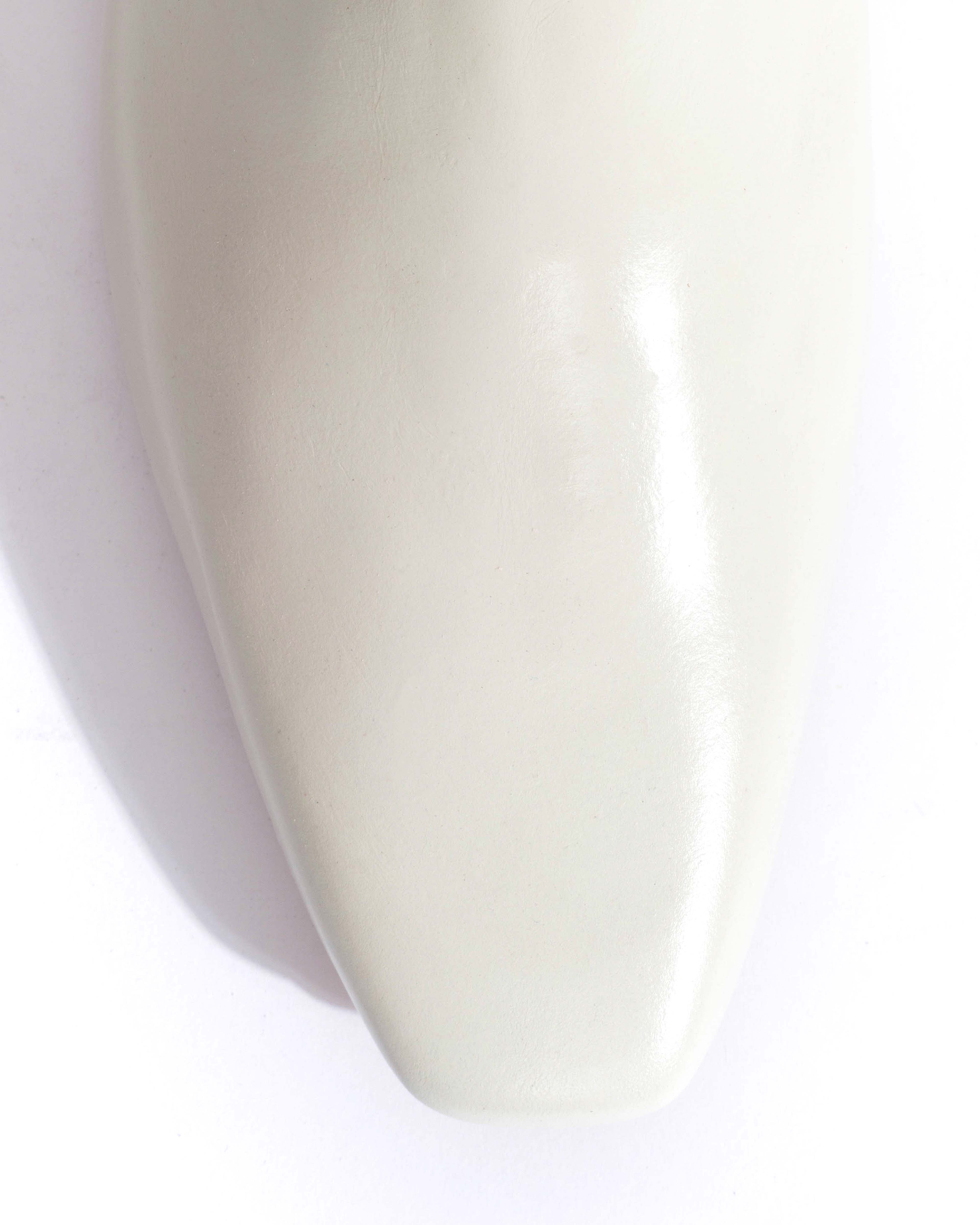 Gaby 40 Crinkled soft calf White sand