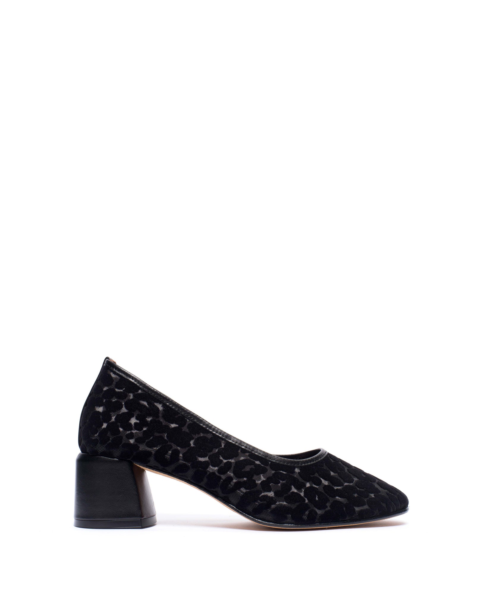 Sacha 40 mosquito Shiny lamb & mosquito velvet leopard Black - Anonymous Copenhagen