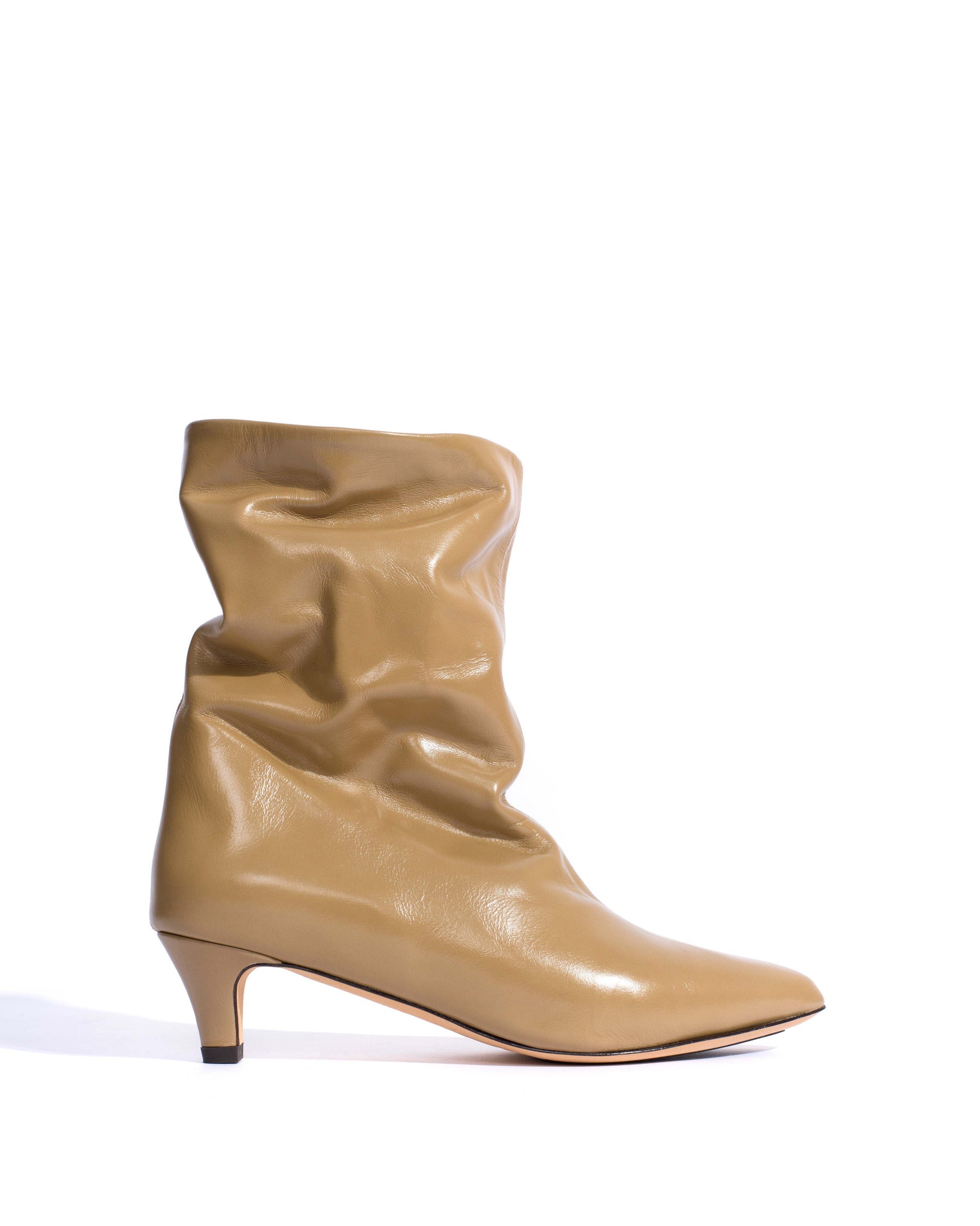 Sweeney 40 stiletto Crinkled soft calf Mushroom