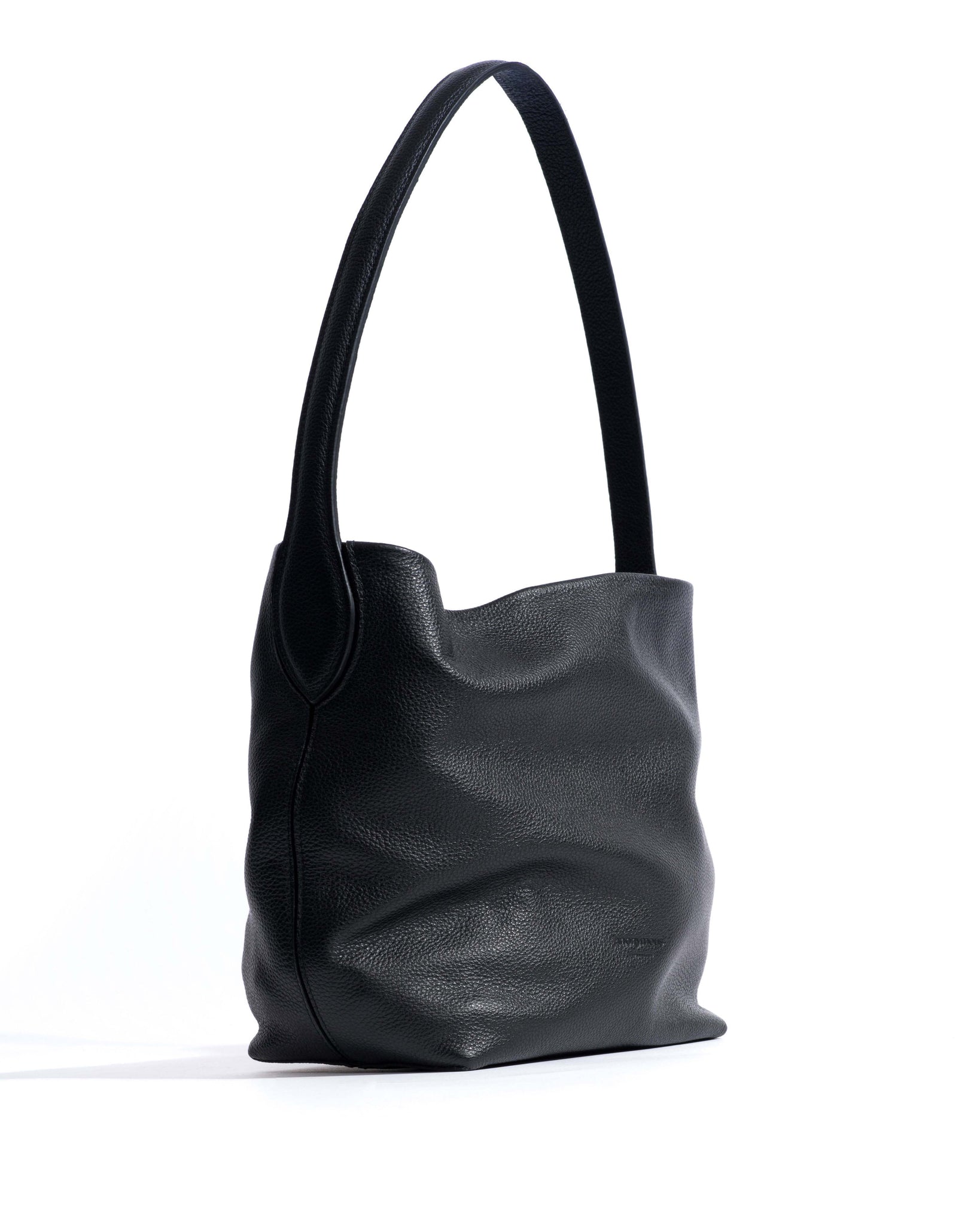 Versa slouchy petite bag Pebbled soft calf Black - Anonymous Copenhagen Bags
