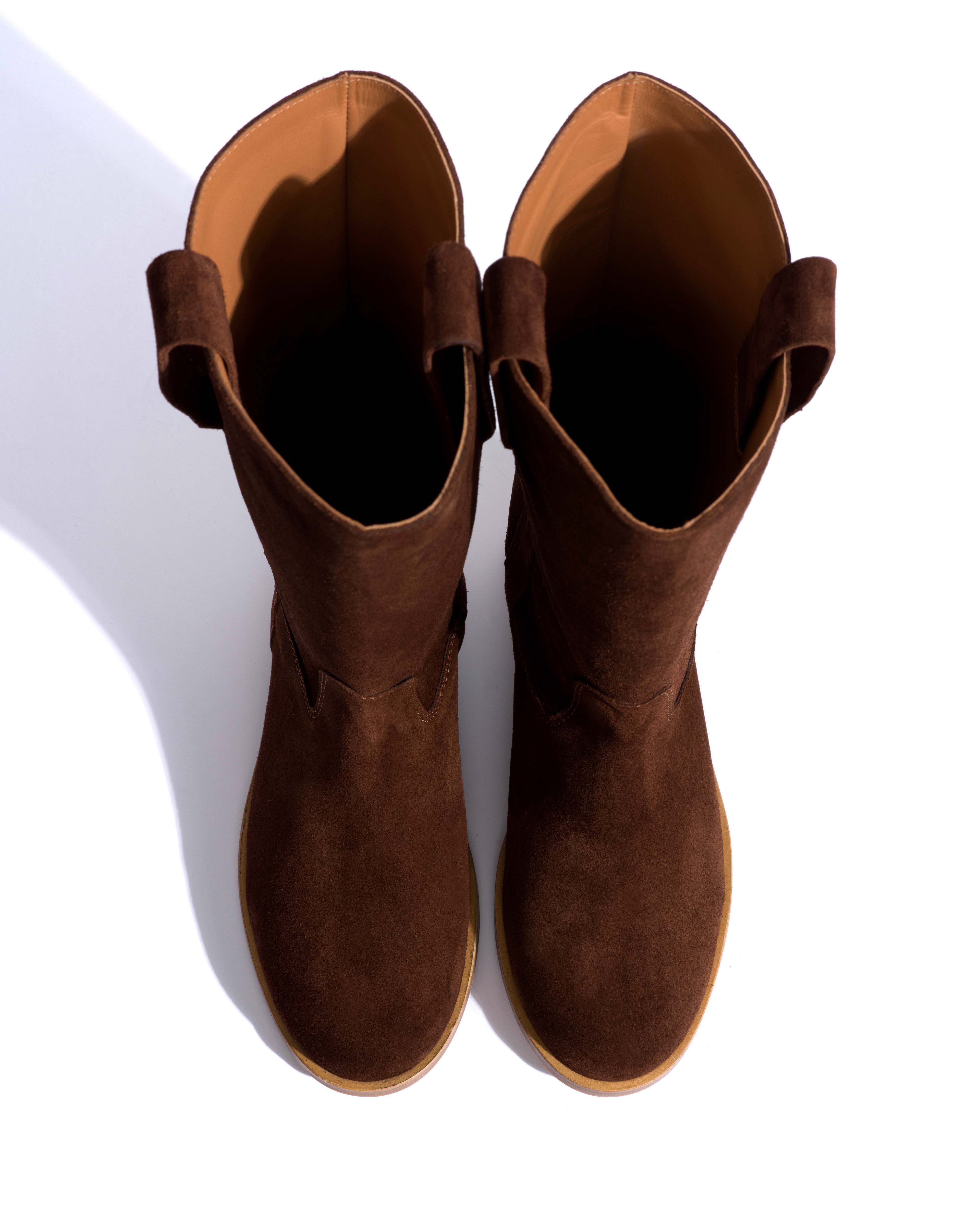 Brinesh Calf suede Chocolate