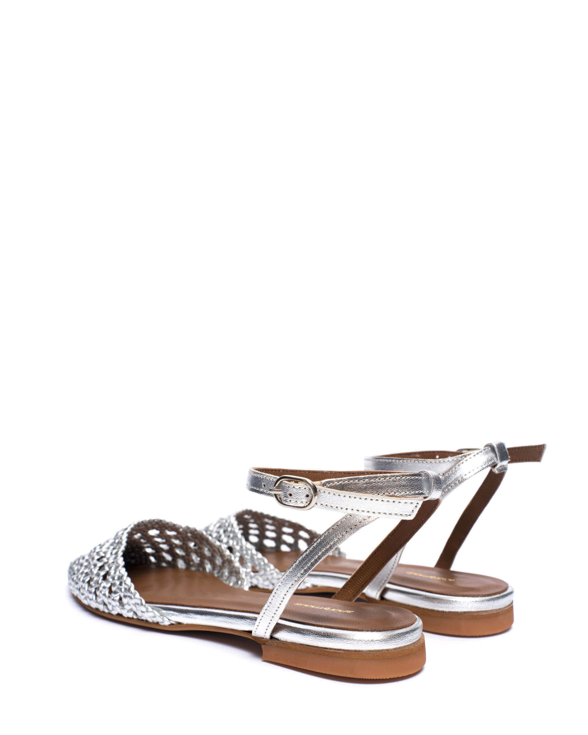 Senara 10 hand-braided Hand-braided leather Silver