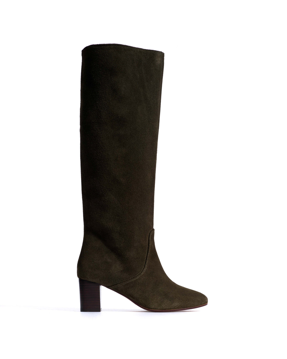 Henriette Calf suede Moss green