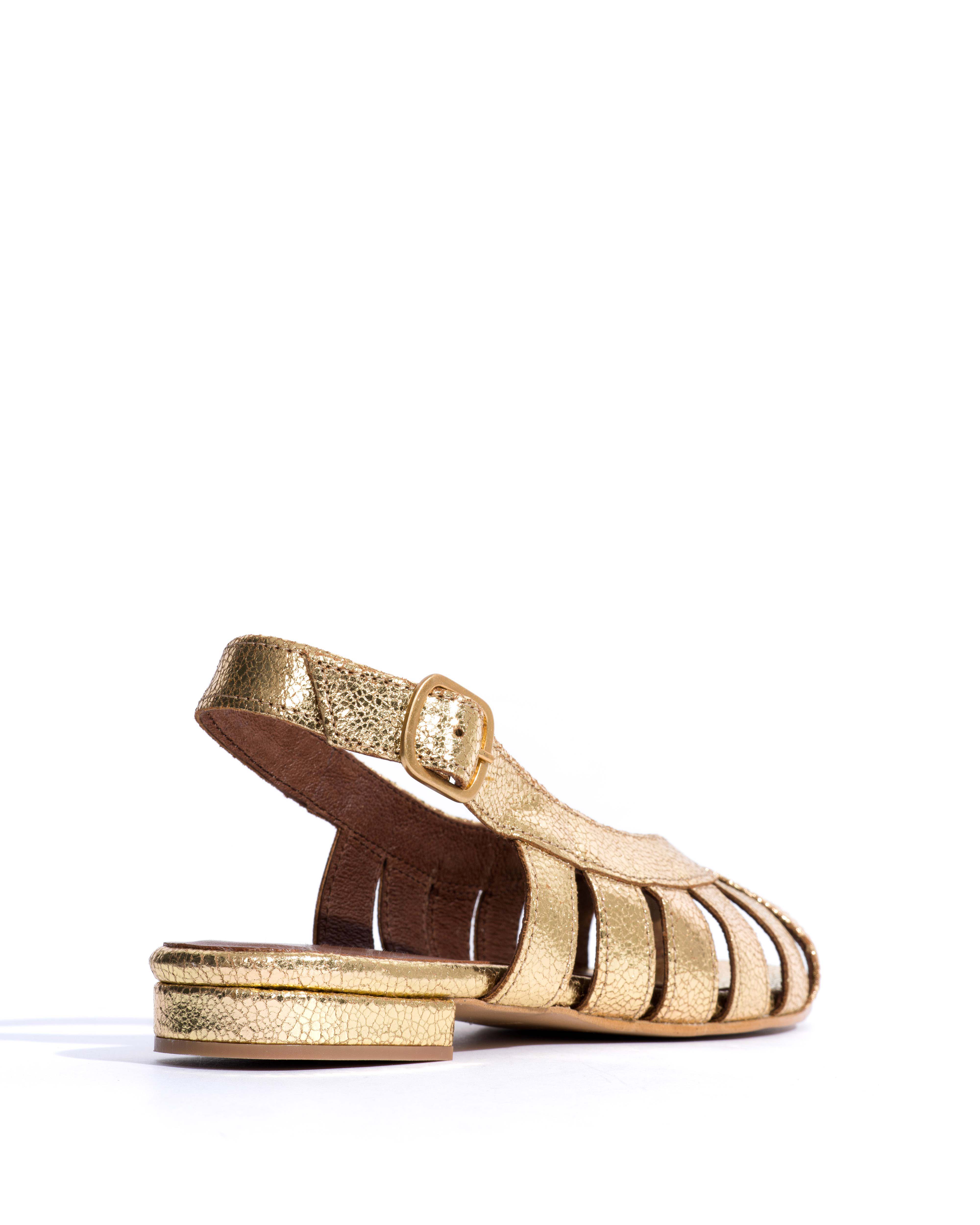 Sophie 20 Crackled metallic goat Gold