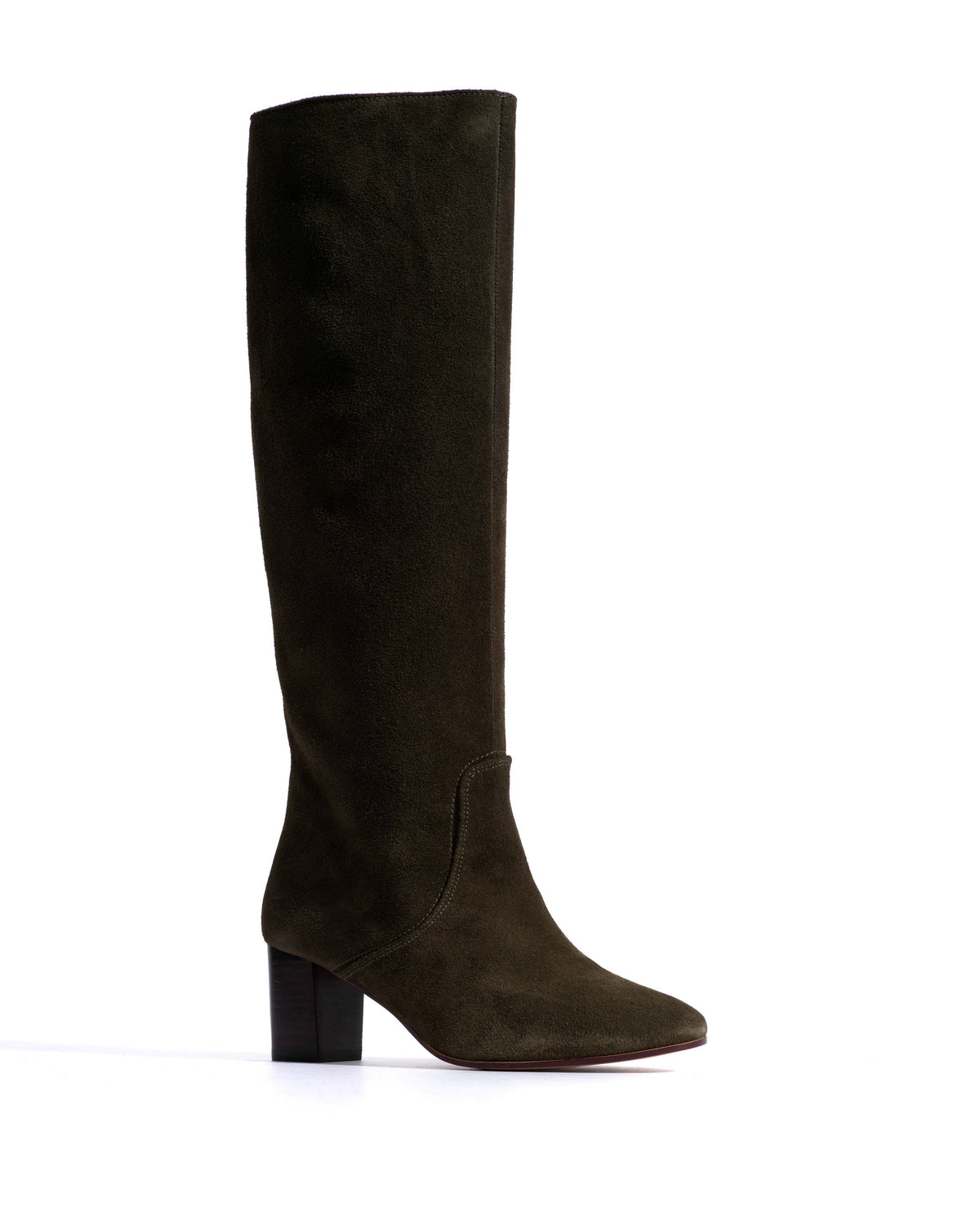 Henriette Calf suede Moss green