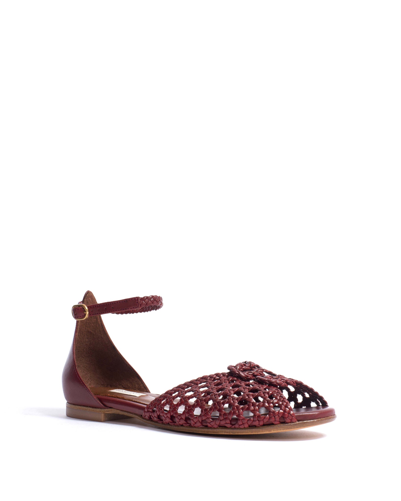 Lucy 10 Hand-braided leather Pomegranate