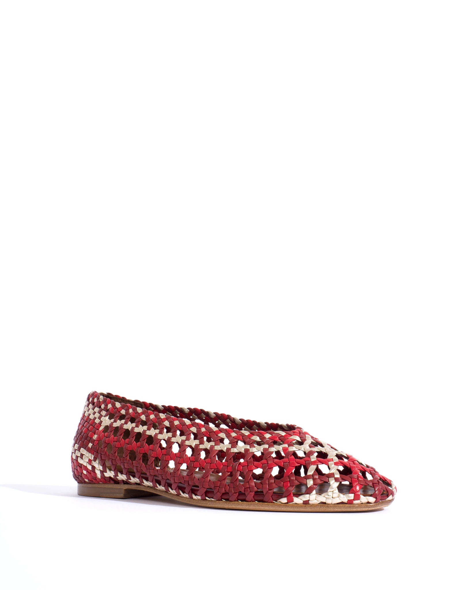 Sessi 10 Hand-braided leather Pomegranate mix