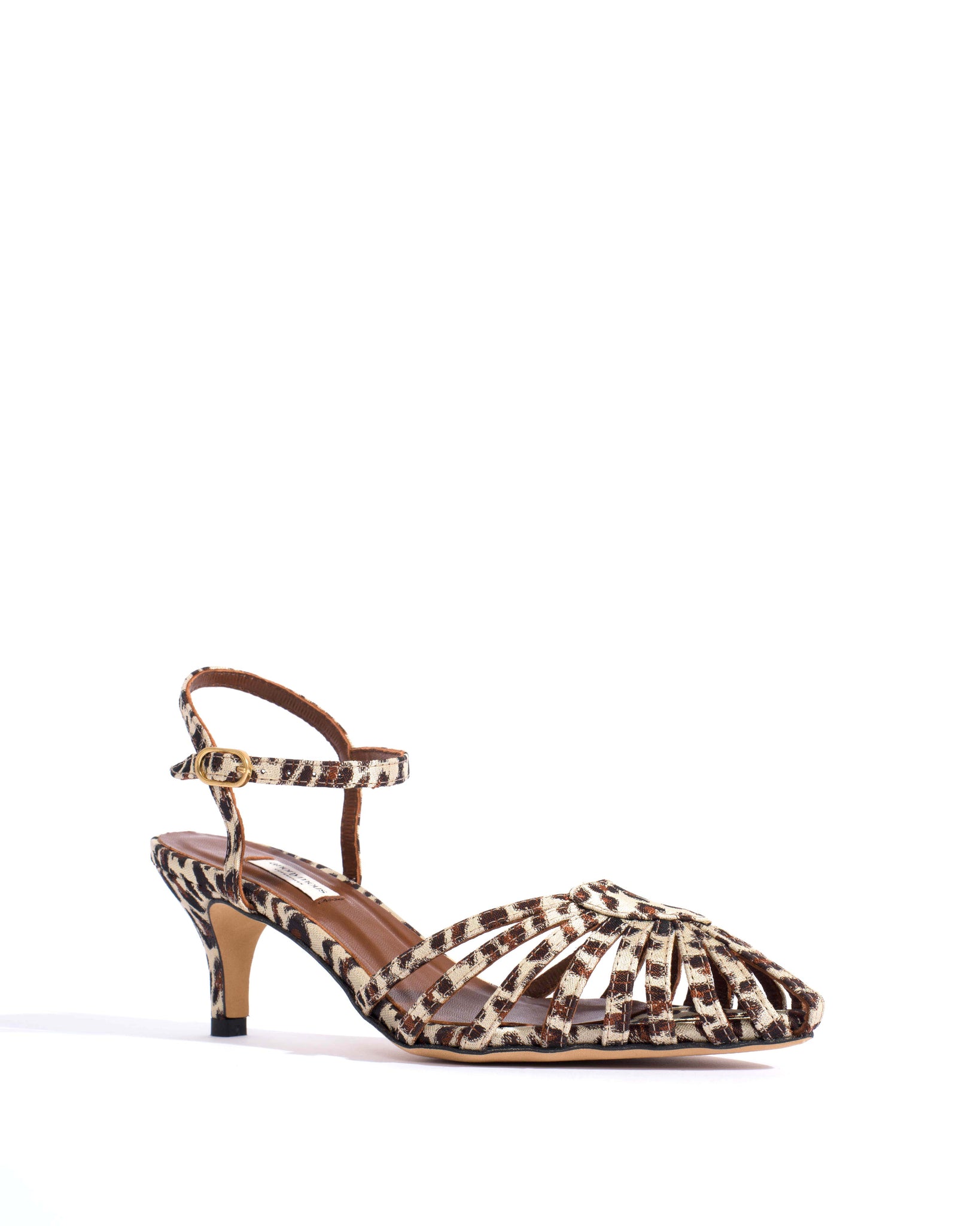 Keesha 55 Vintage satin print Leopard
