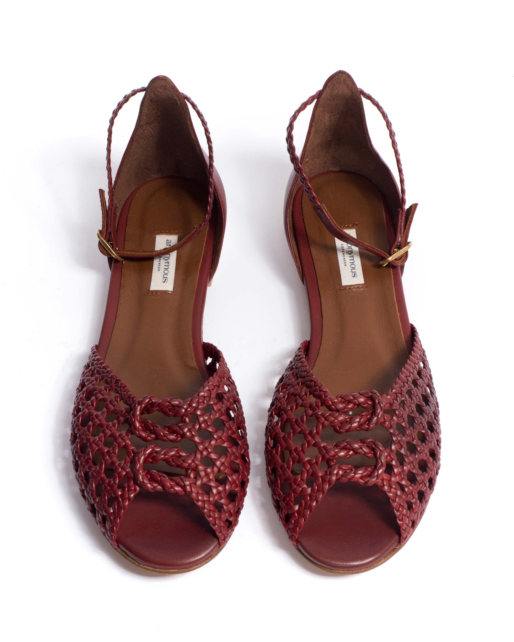 Lucy 10 Hand-braided leather Pomegranate