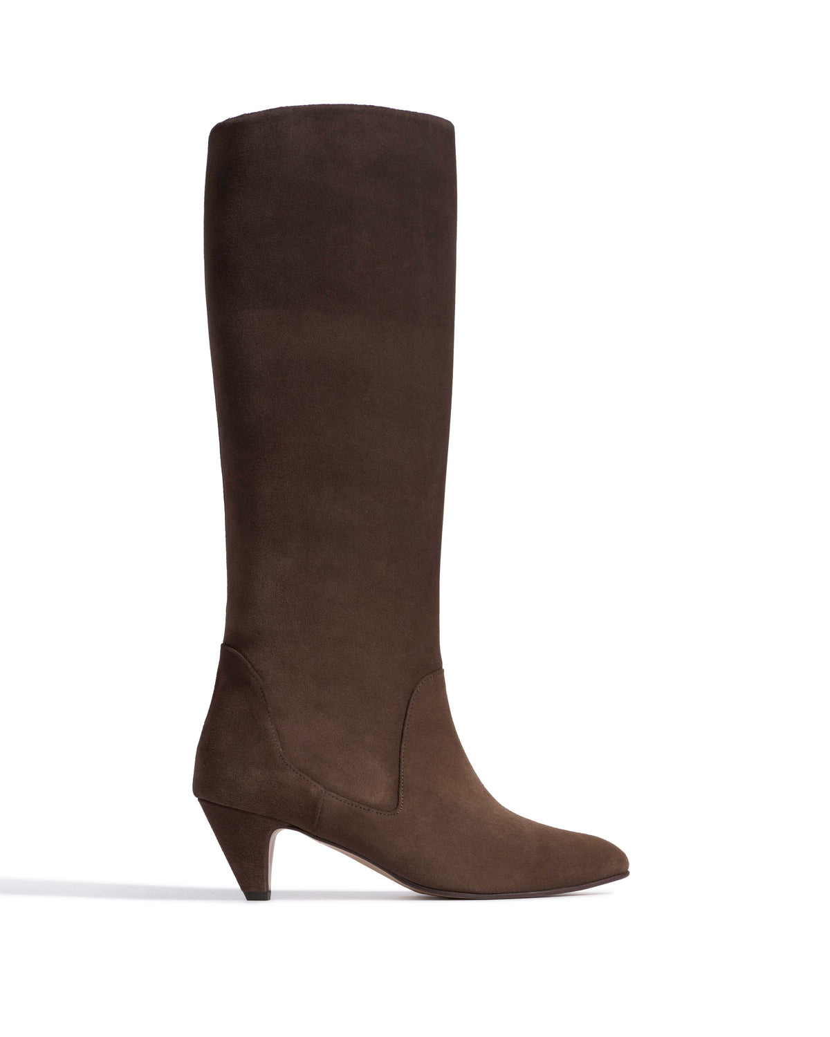Valle 50 stiletto Calf suede Coffee brown