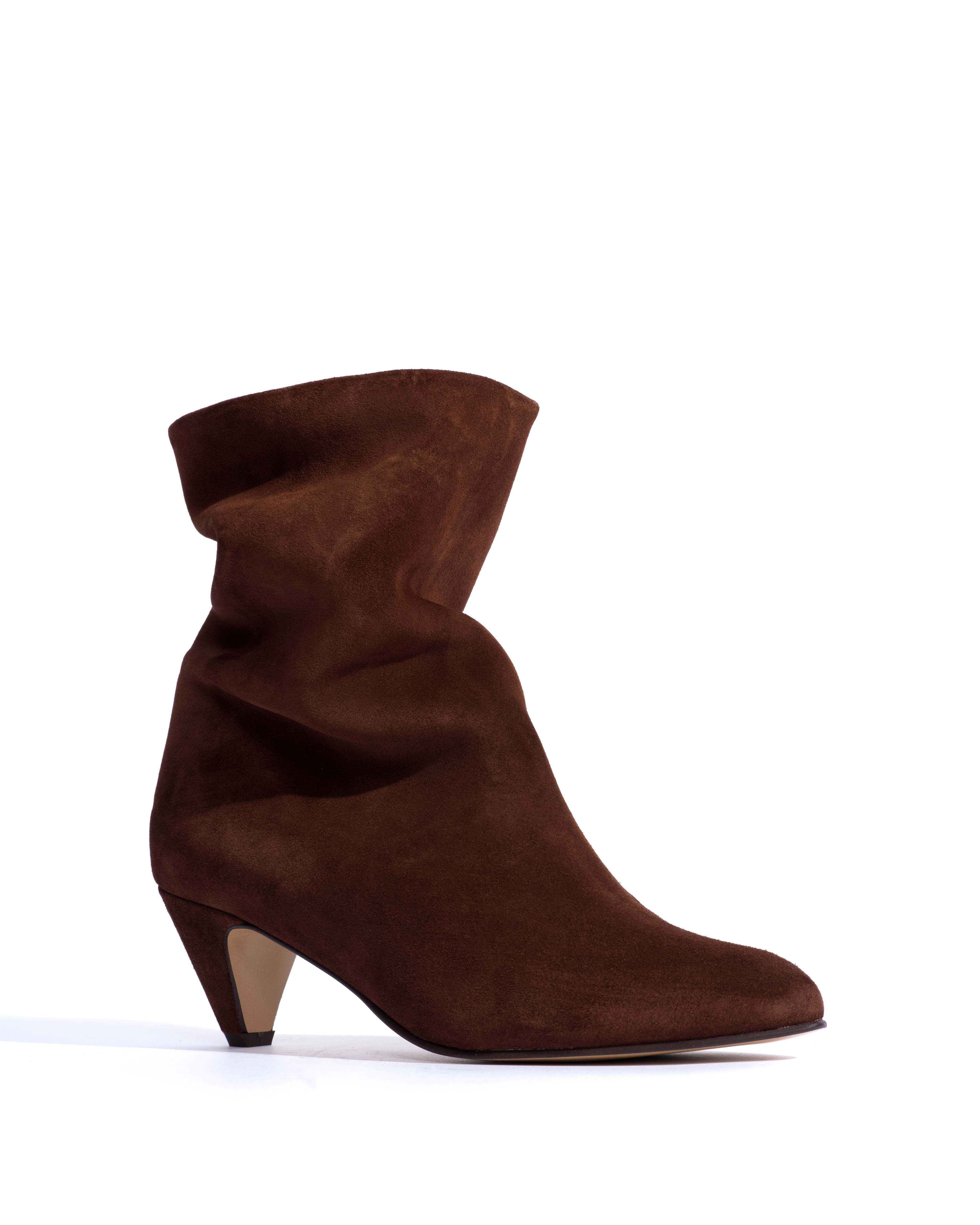 Vully 50 stiletto Calf suede Chocolate