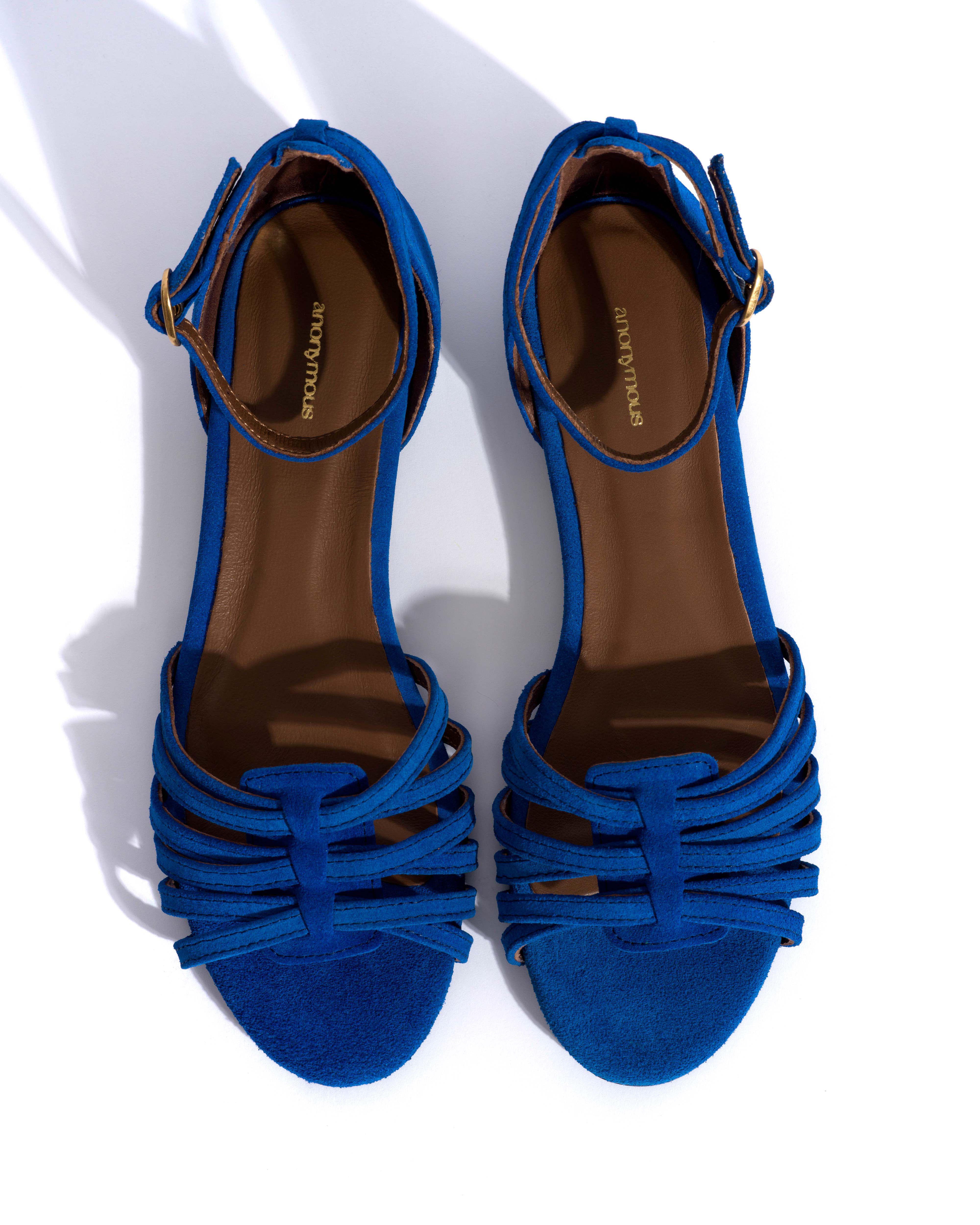 Mareike 10 Calf suede Electric blue